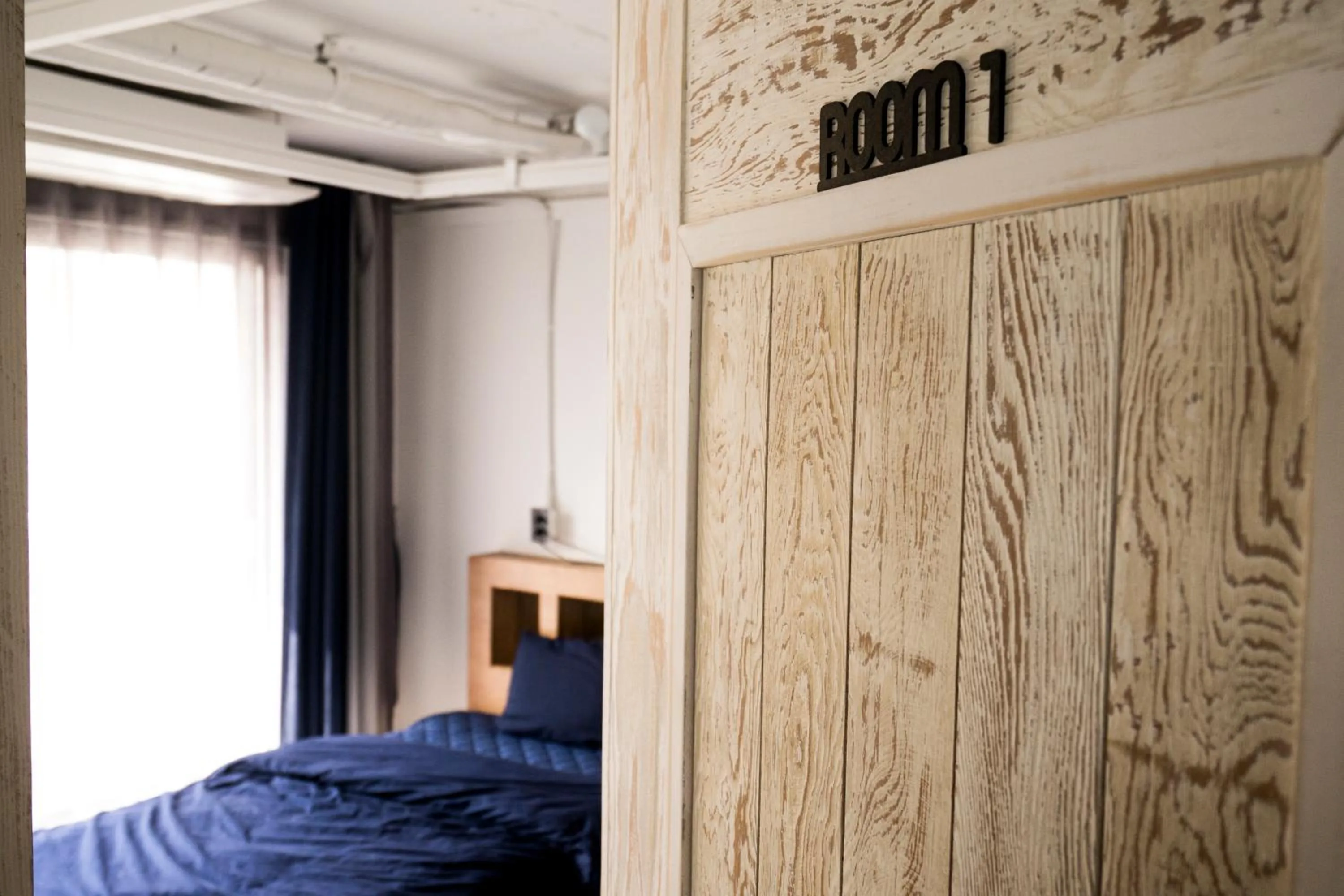 Bedroom, Bed in That House Hongdae