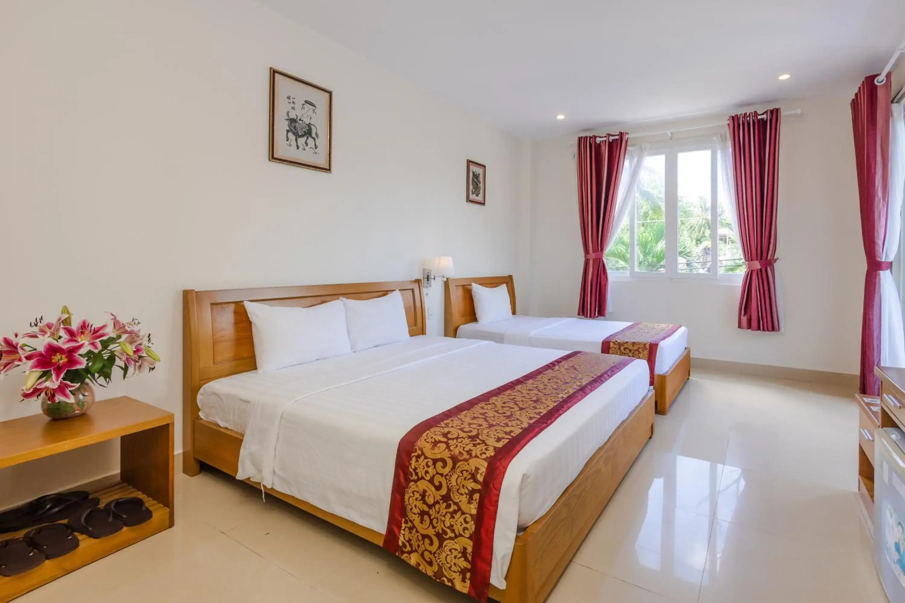 Bed in T&T Resort and Spa Phu Quoc Bed in T&T Resort and Spa Phu Quoc