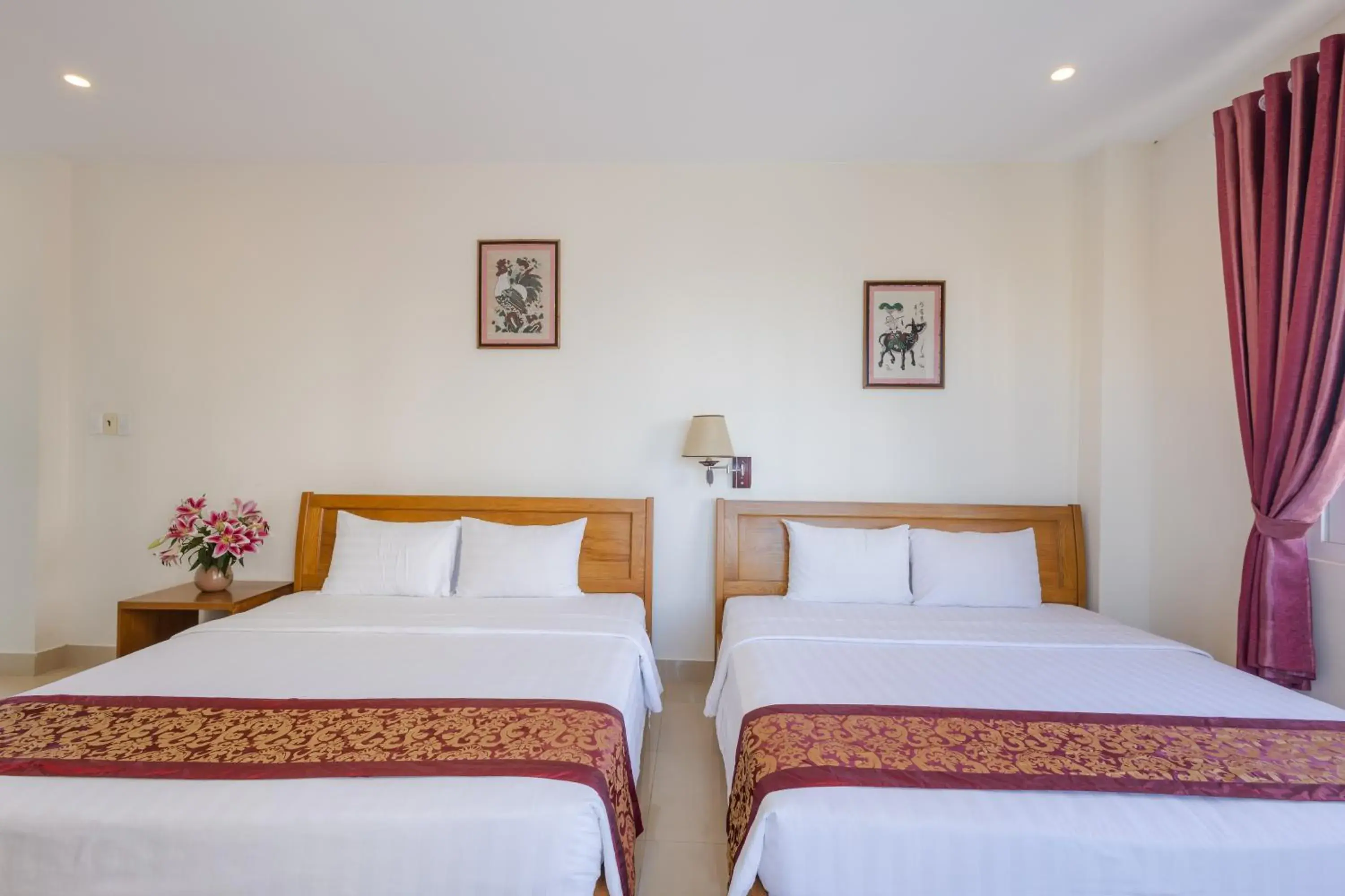 Bed in T&T Resort and Spa Phu Quoc Bed in T&T Resort and Spa Phu Quoc