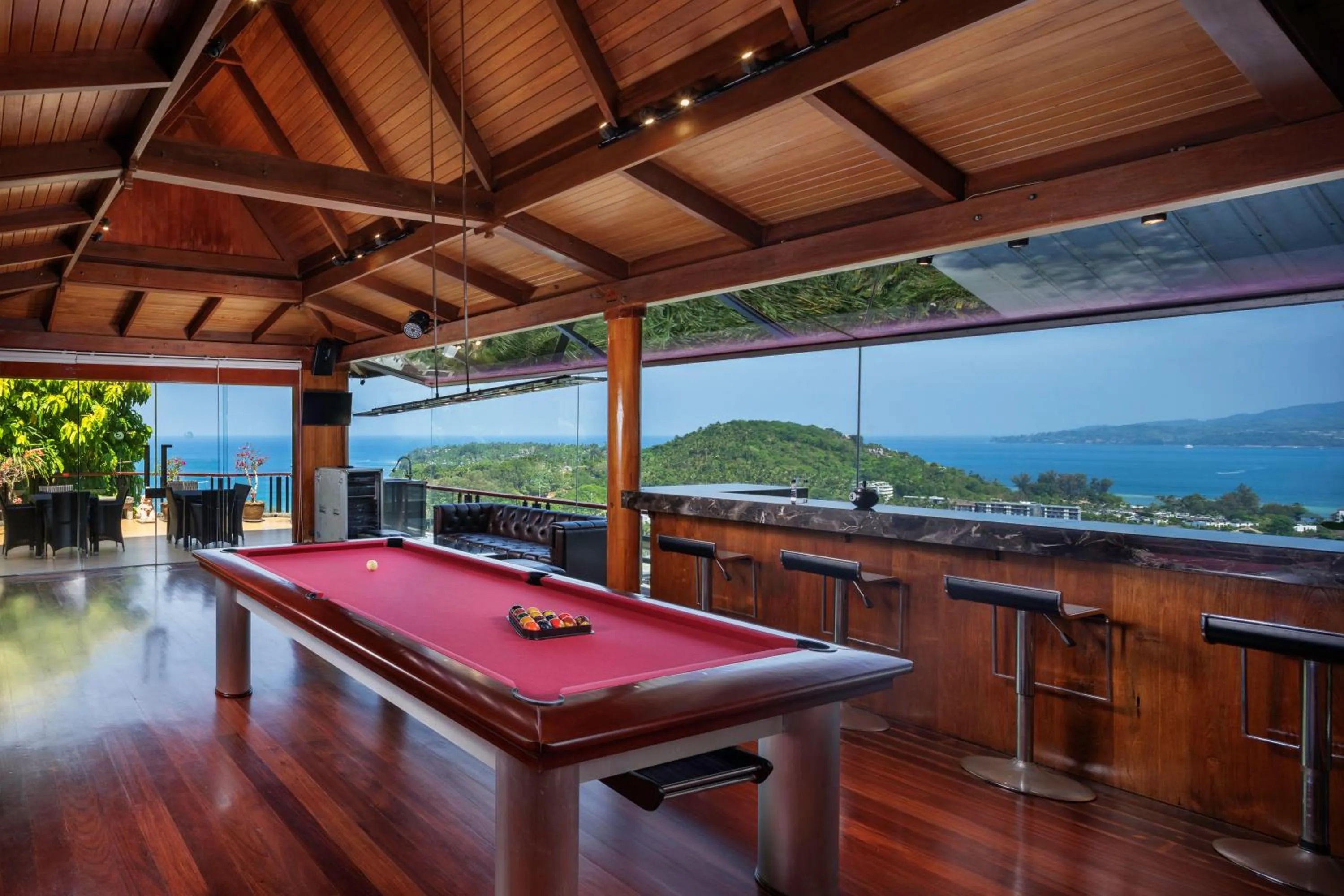 Game Room in Luxury 4 pool Seaview 6 bedroom Villa on Surin Hill