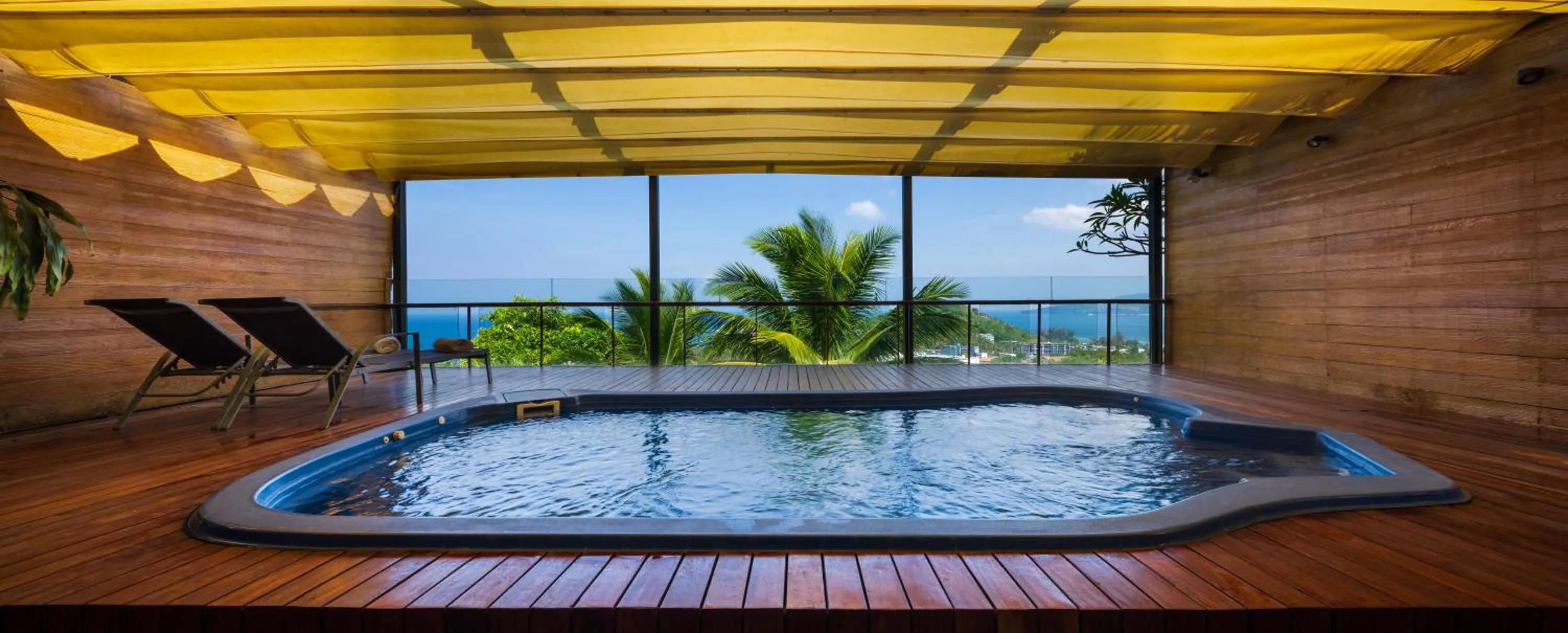 Swimming pool in Luxury 4 pool Seaview 6 bedroom Villa on Surin Hill