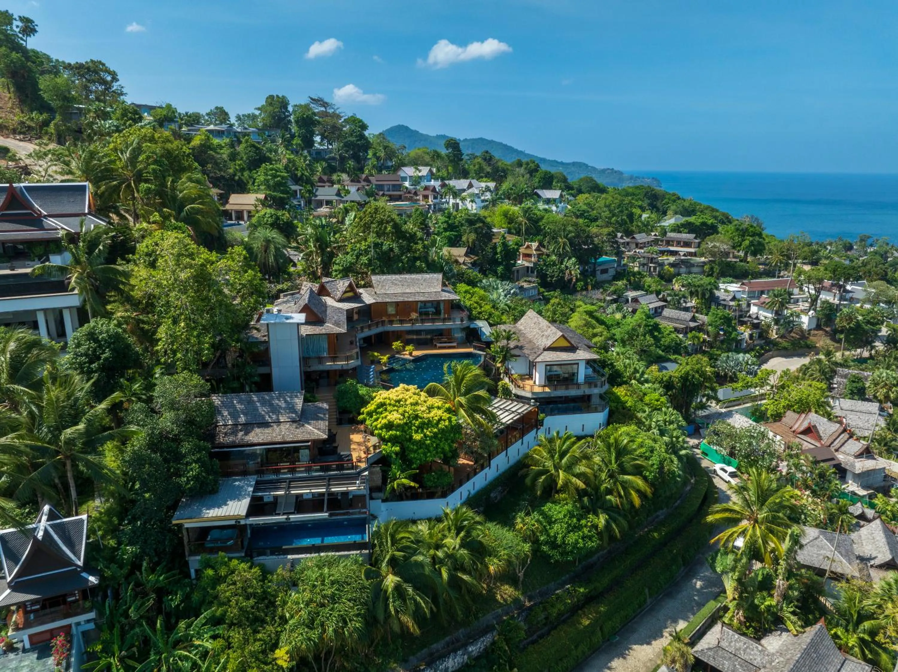 Property building in Luxury 4 pool Seaview 6 bedroom Villa on Surin Hill