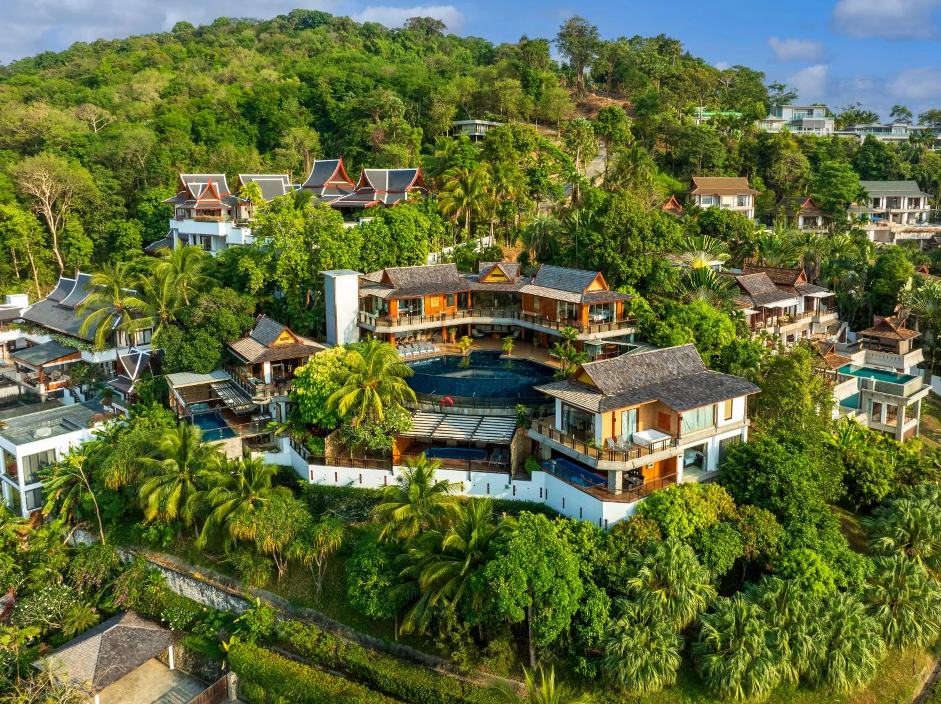 Property building in Luxury 4 pool Seaview 6 bedroom Villa on Surin Hill