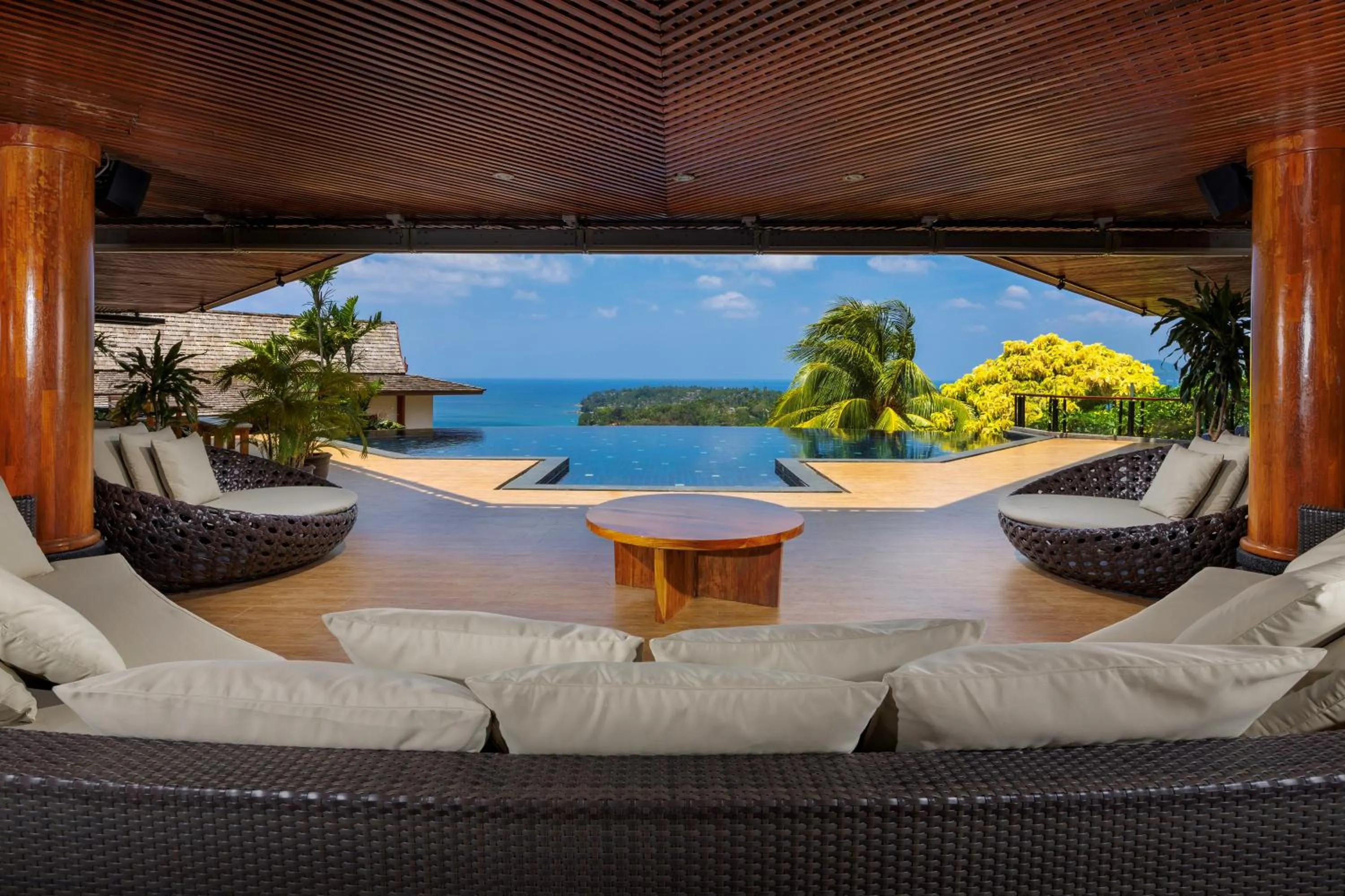 Patio in Luxury 4 pool Seaview 6 bedroom Villa on Surin Hill