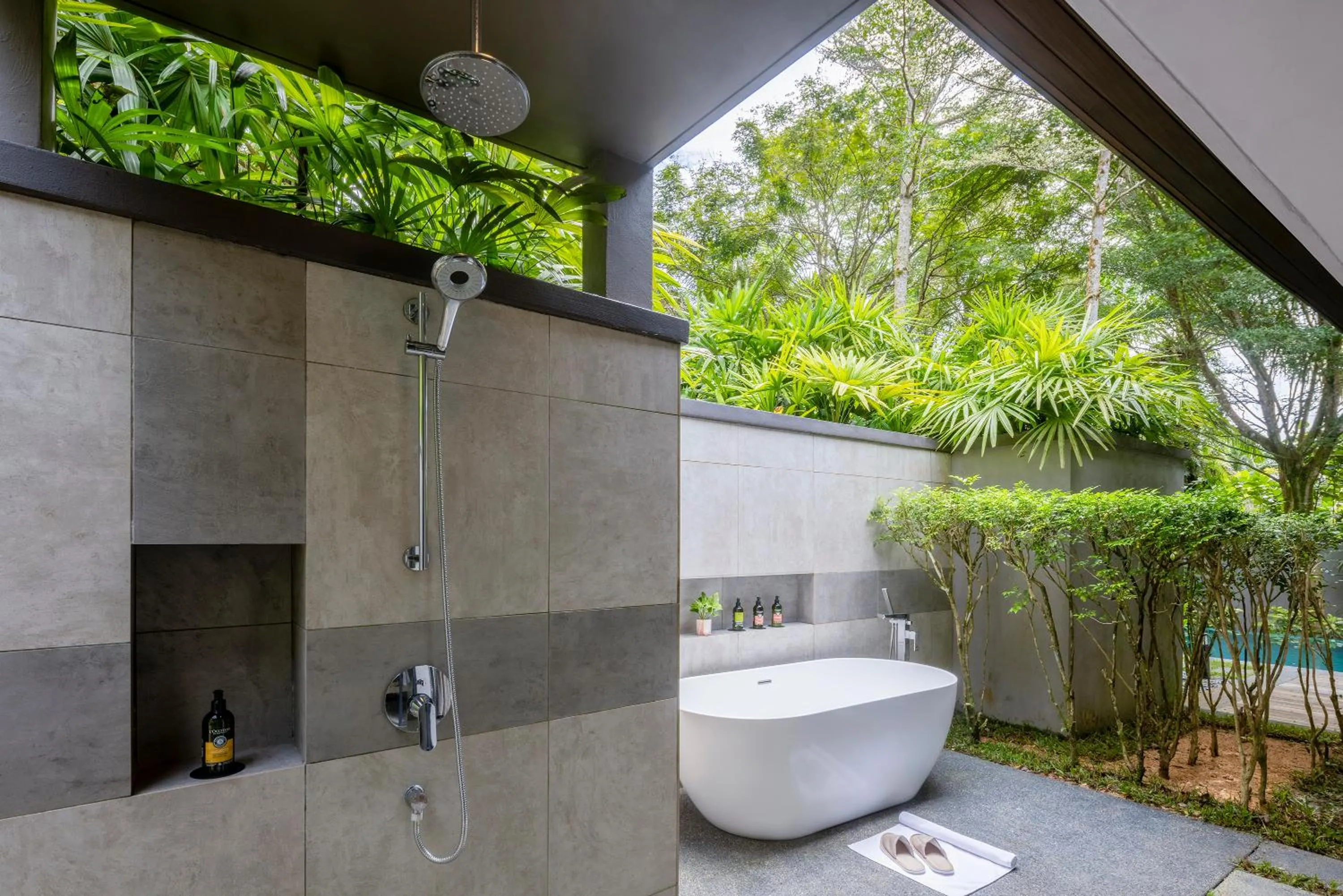 Open Air Bath in Mangala Estate Boutique Resort - Small Luxury Hotels of the World