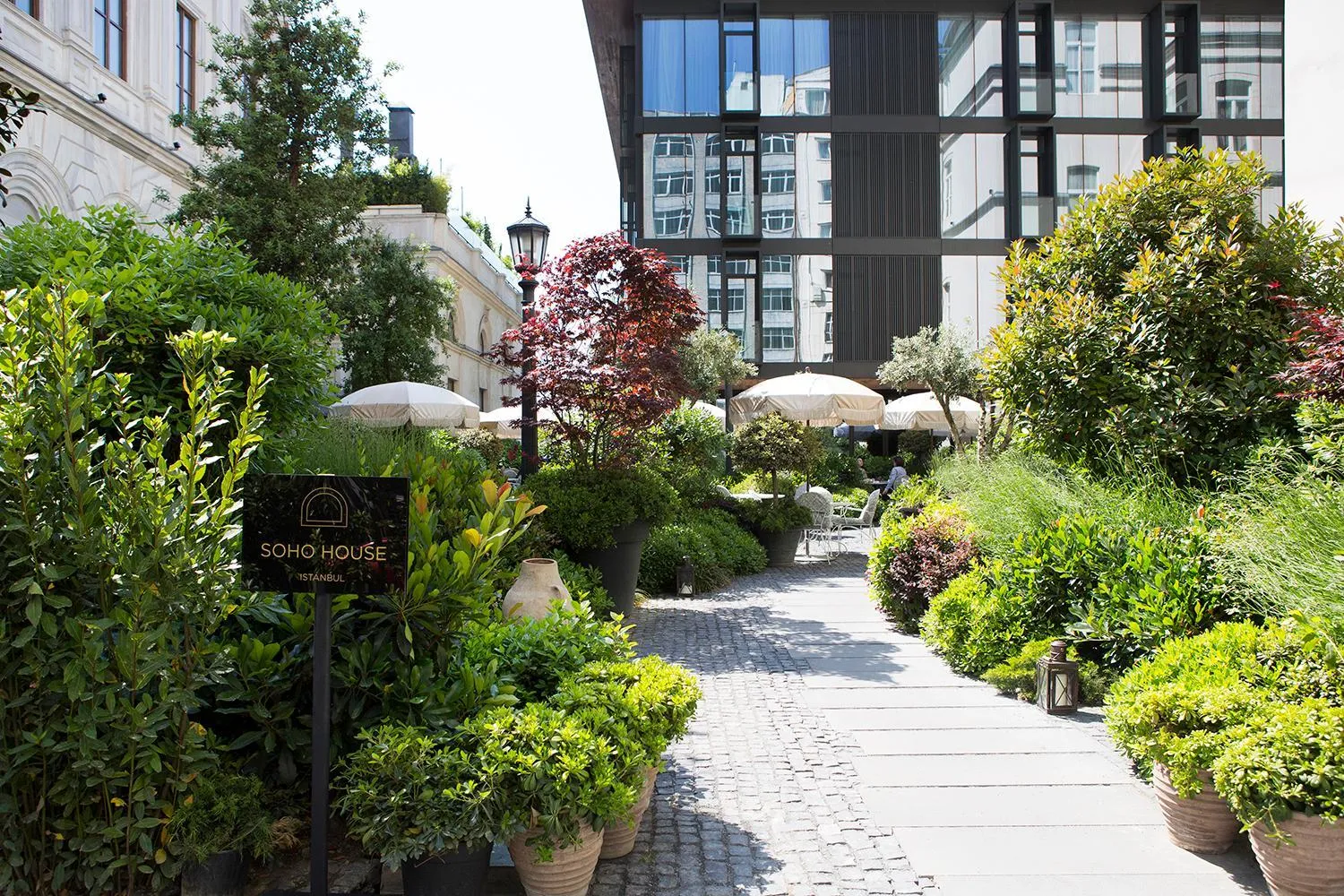Garden in Soho House Istanbul