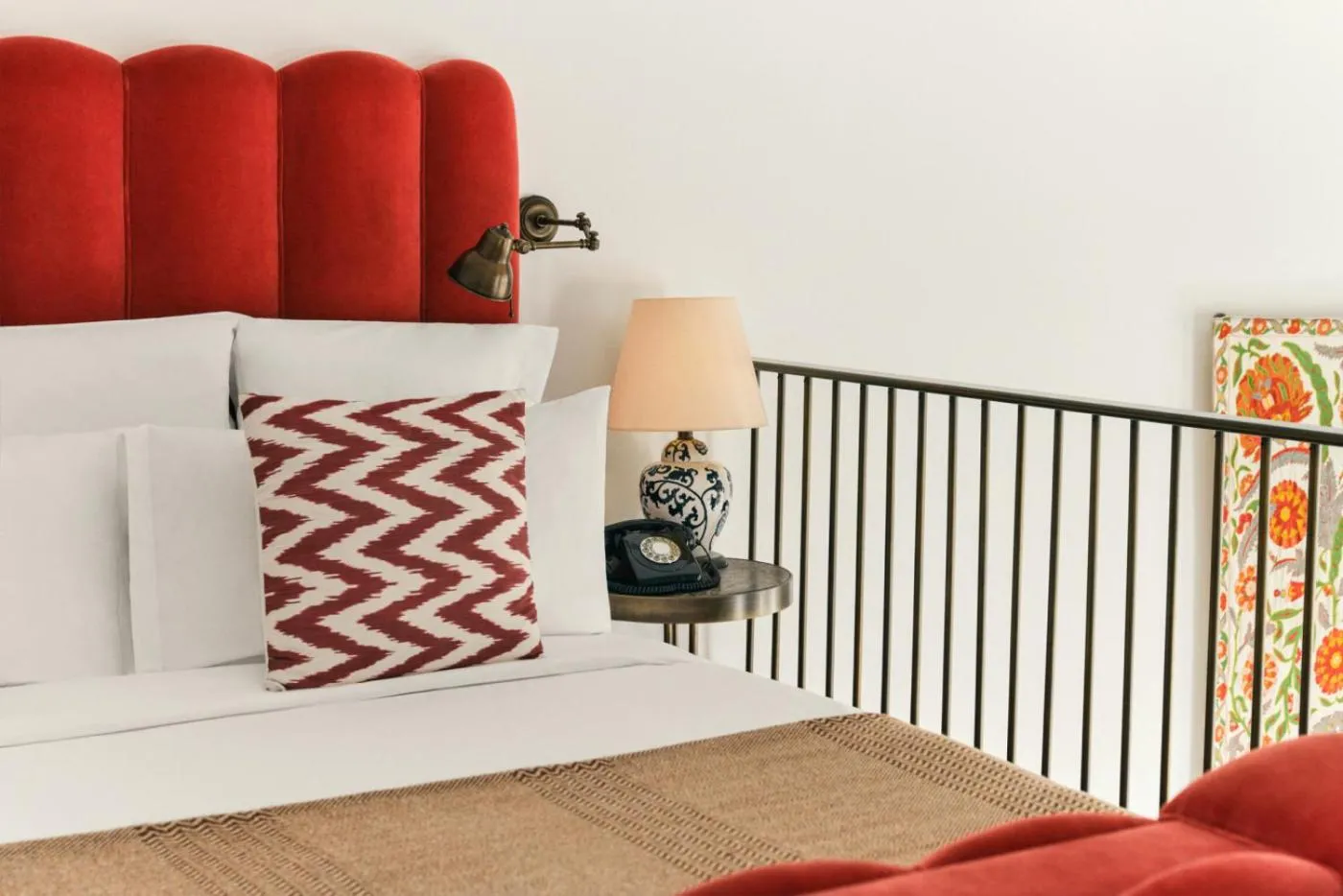 Bed in Soho House Istanbul