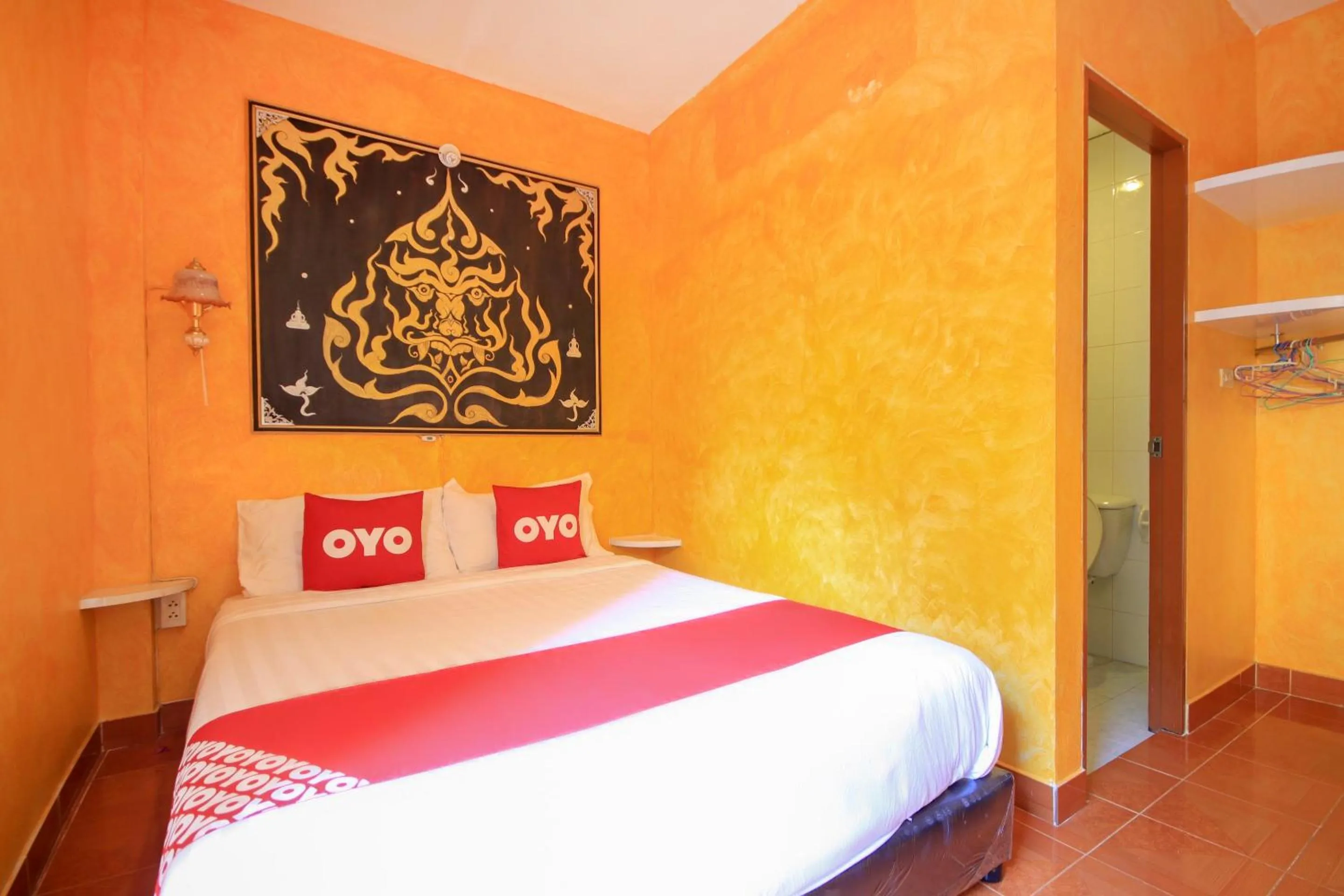 Bedroom, Bed in Ban Elephant Blanc Apartment