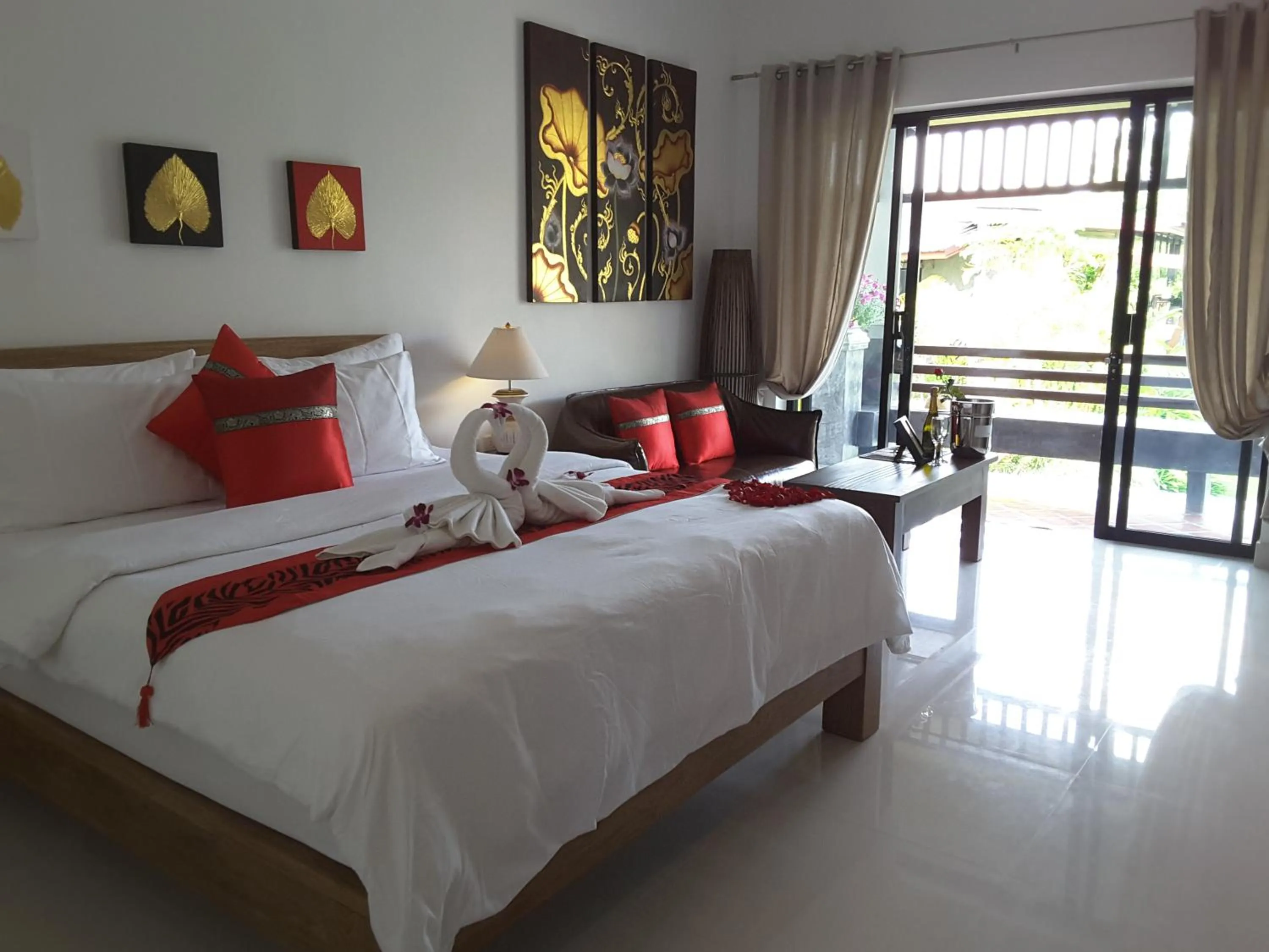 Bedroom, Bed in Arthaya Villas - SHA Extra Plus
