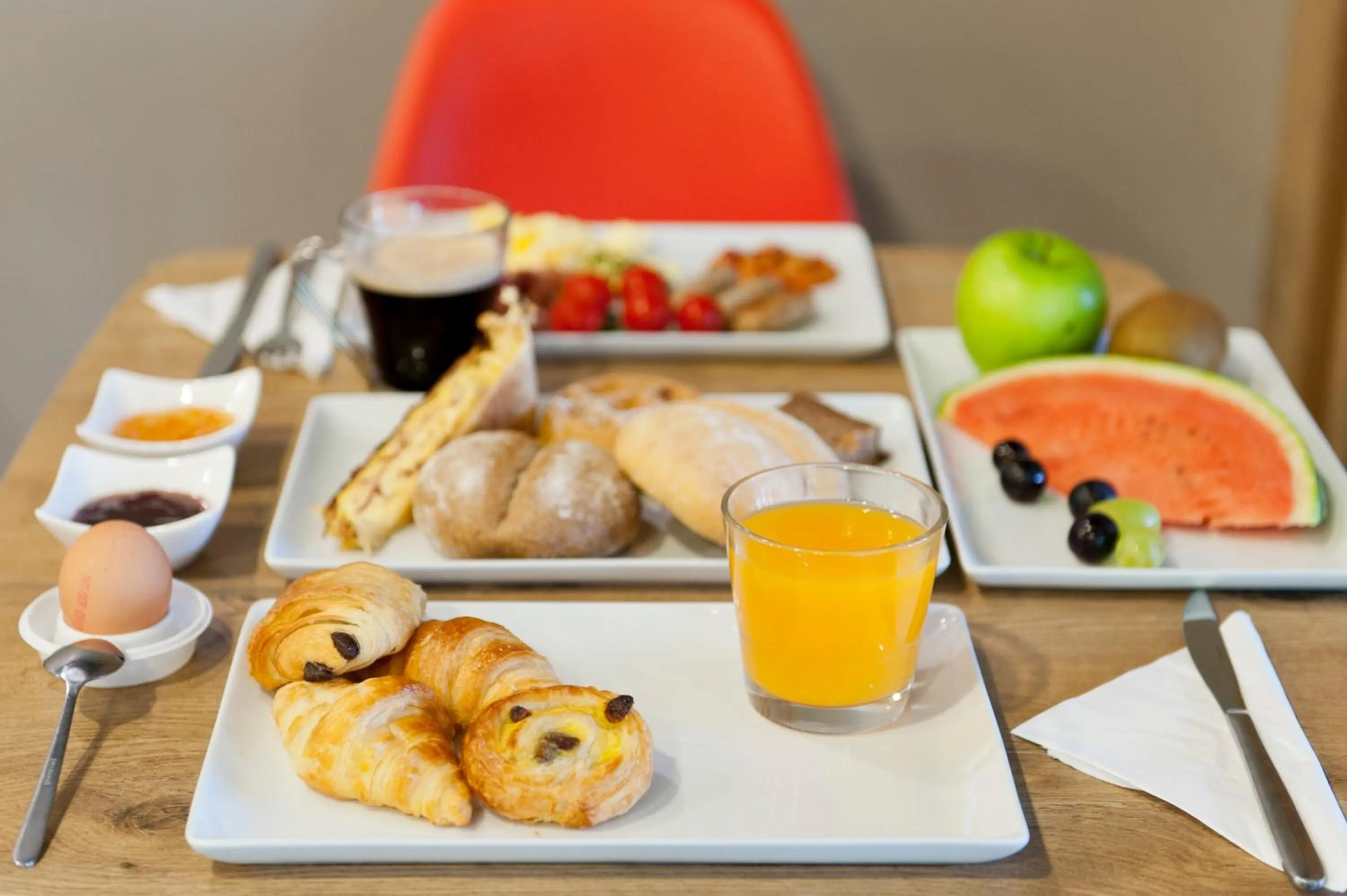 Buffet breakfast in ibis De Haan