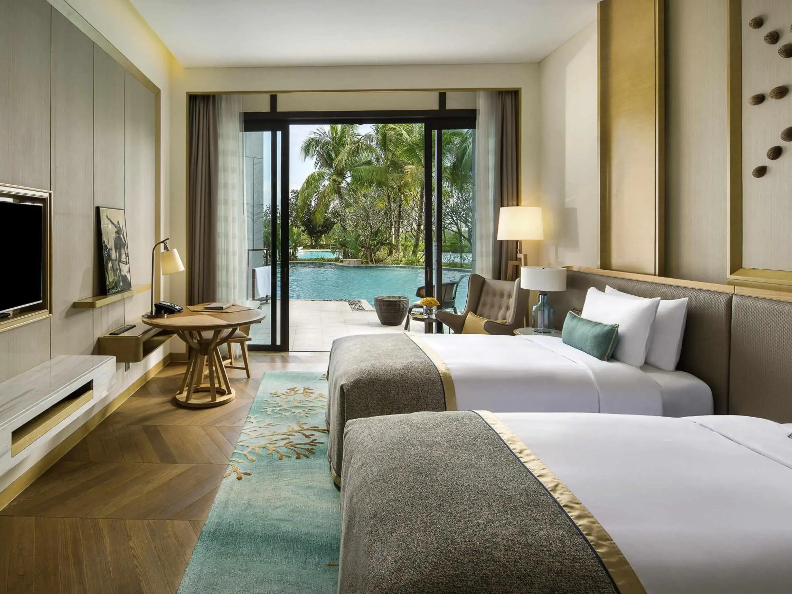 Lagoon Pool Twin Beds Room in Sofitel Sanya Leeman Resort Lagoon Pool Twin Beds Room in Sofitel Sanya Leeman Resort