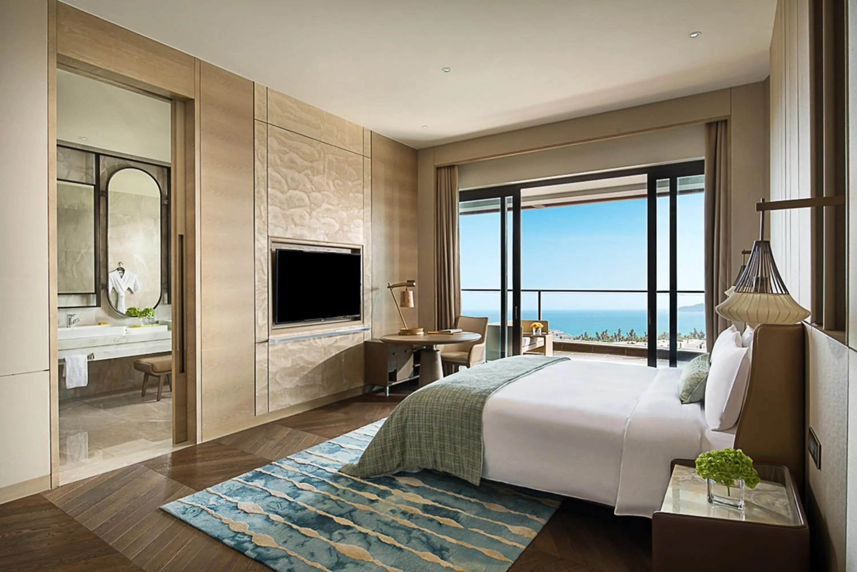 Property building, Bed in Sofitel Sanya Leeman Resort