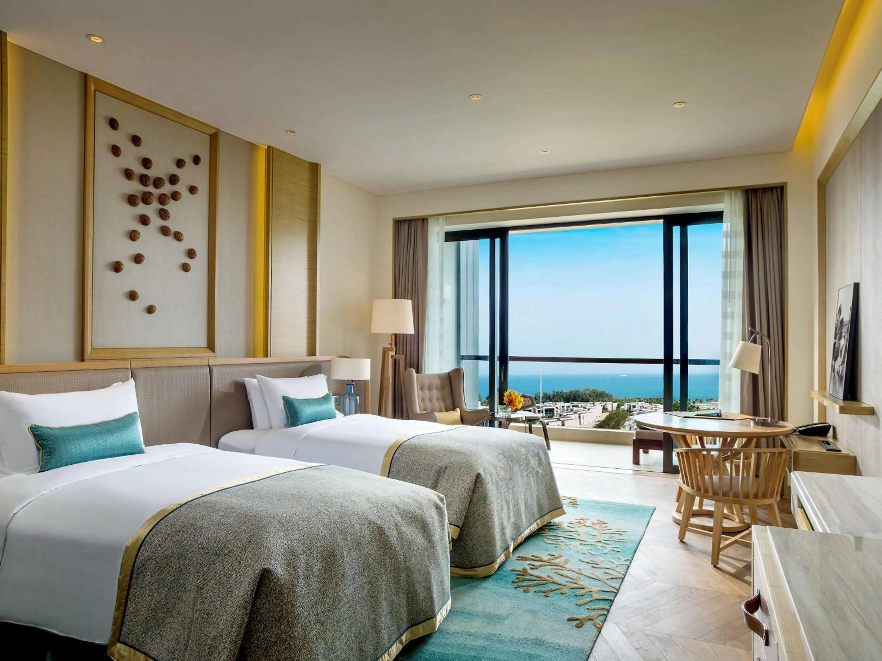 Luxury Twin Room with Ocean View and Club Access in Sofitel Sanya Leeman Resort