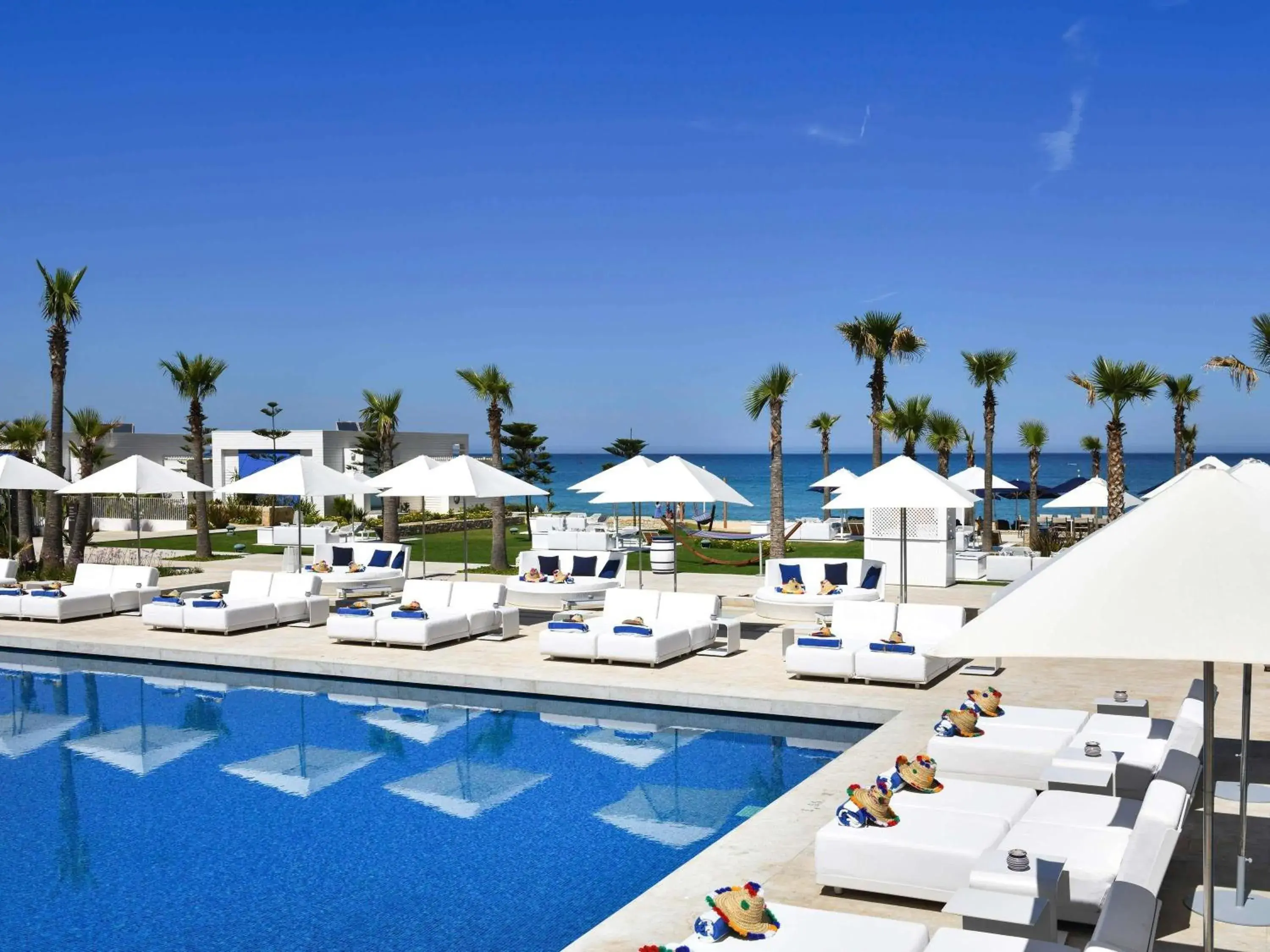 Pool view in Sofitel Tamuda Bay Beach And Spa Pool view in Sofitel Tamuda Bay Beach And Spa