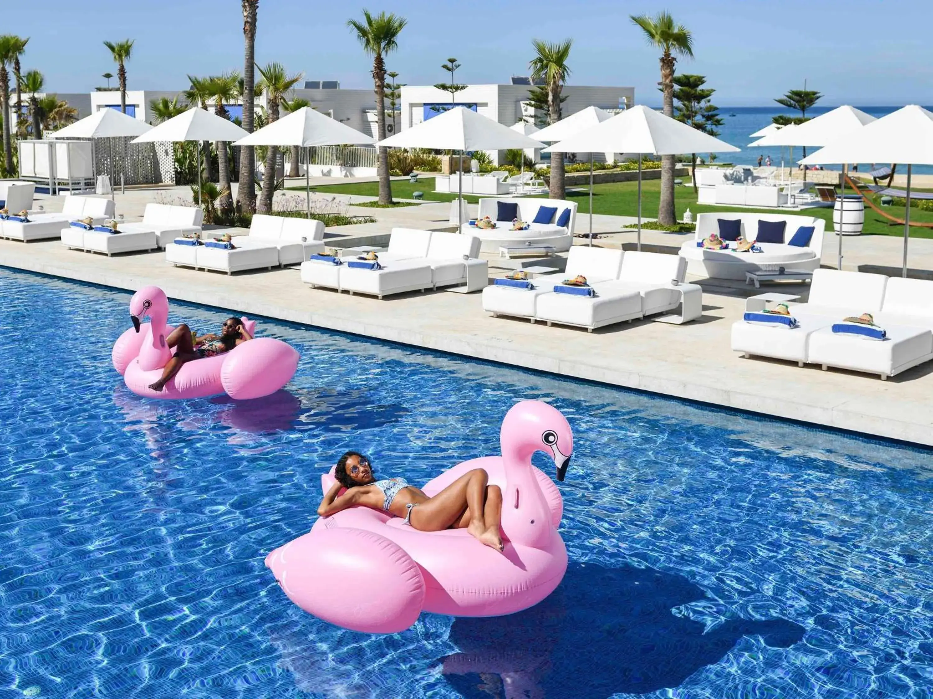 Pool view in Sofitel Tamuda Bay Beach And Spa Pool view in Sofitel Tamuda Bay Beach And Spa