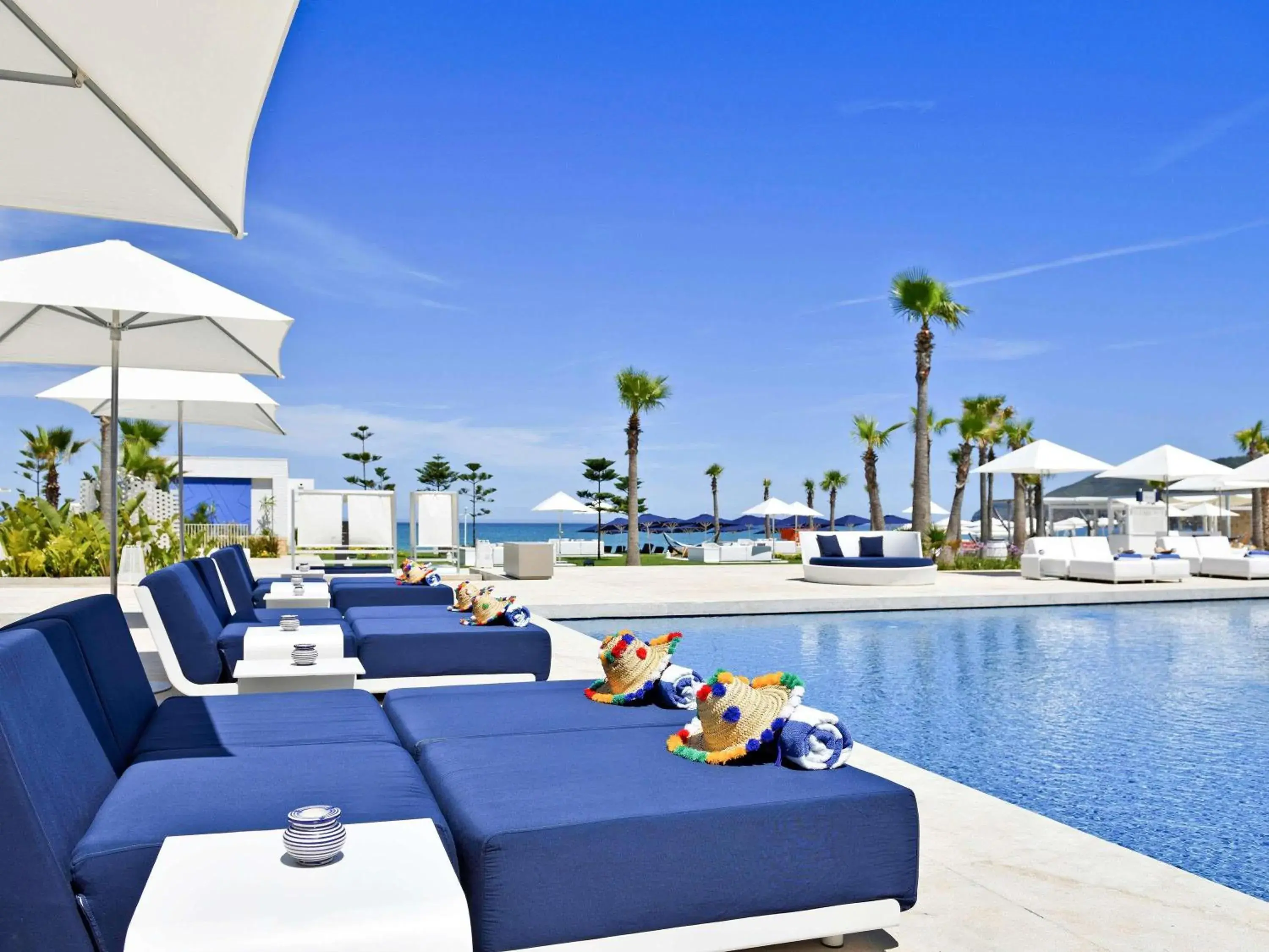 Pool view in Sofitel Tamuda Bay Beach And Spa Pool view in Sofitel Tamuda Bay Beach And Spa