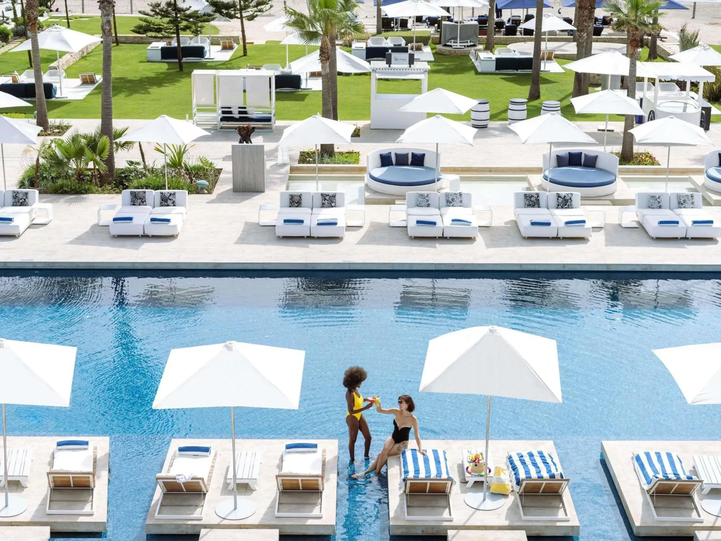 Pool view in Sofitel Tamuda Bay Beach And Spa Pool view in Sofitel Tamuda Bay Beach And Spa