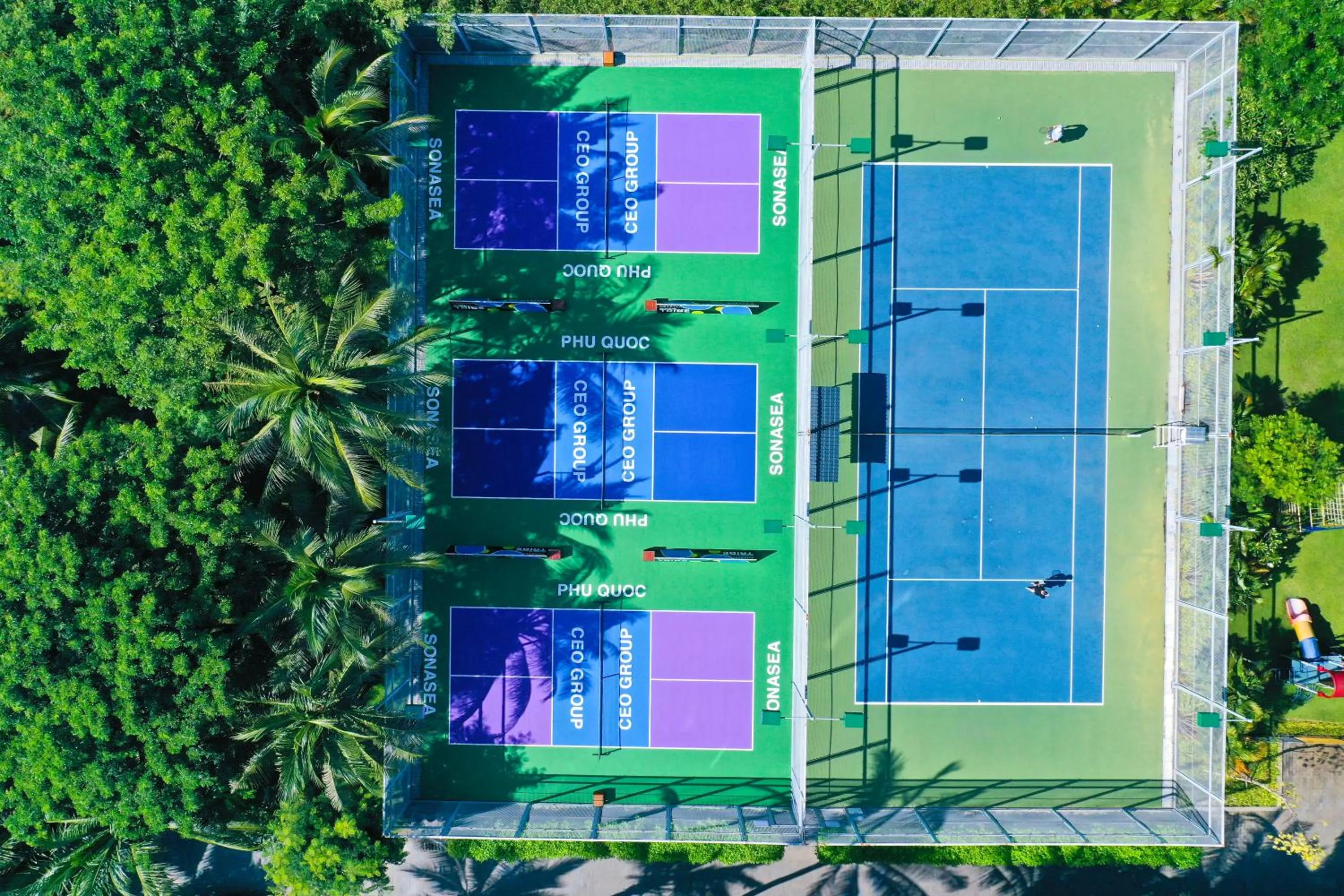 Tennis court in Novotel Phu Quoc Resort