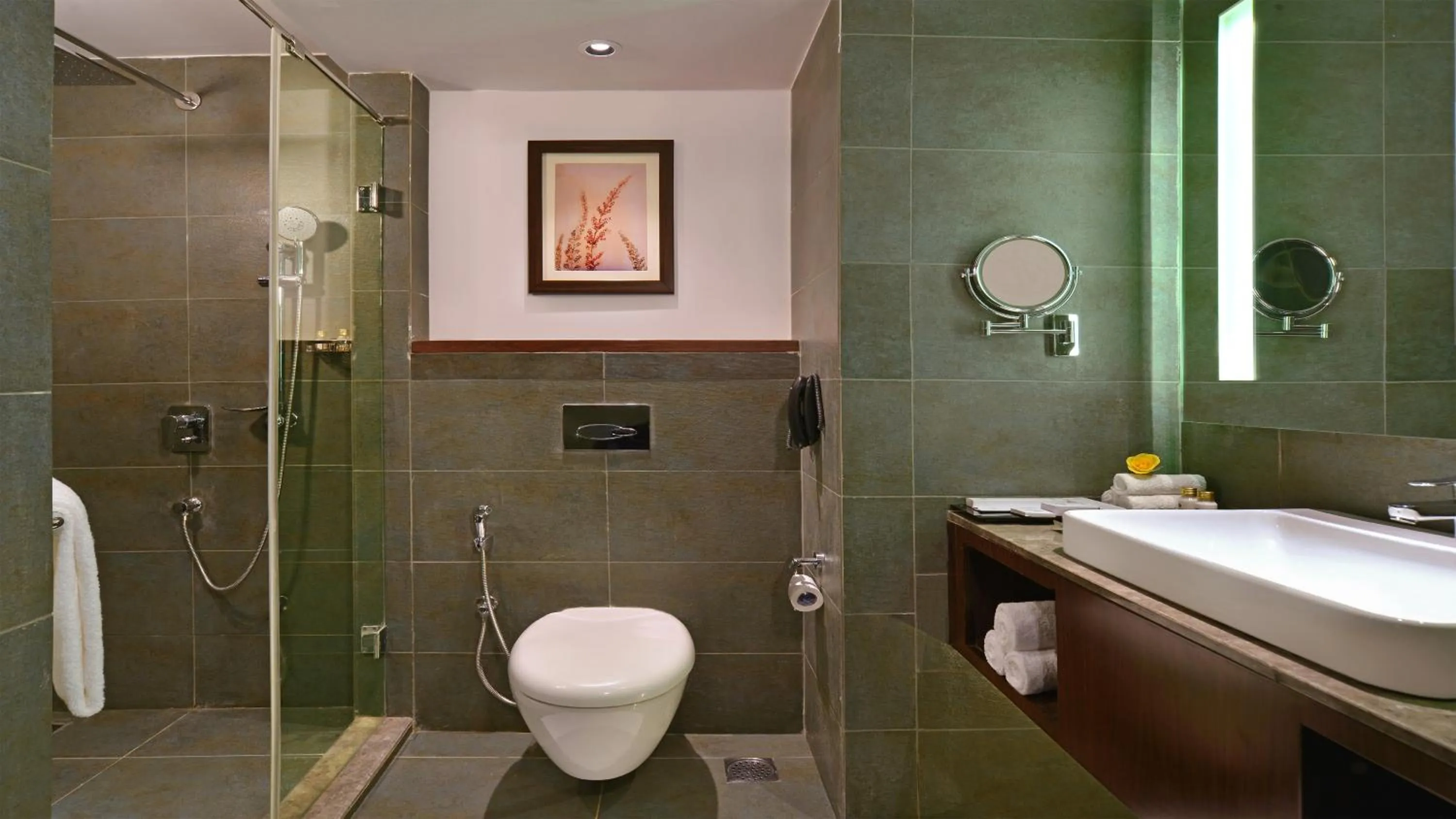 Bathroom in Country Inns & Suites By Radisson Manipal