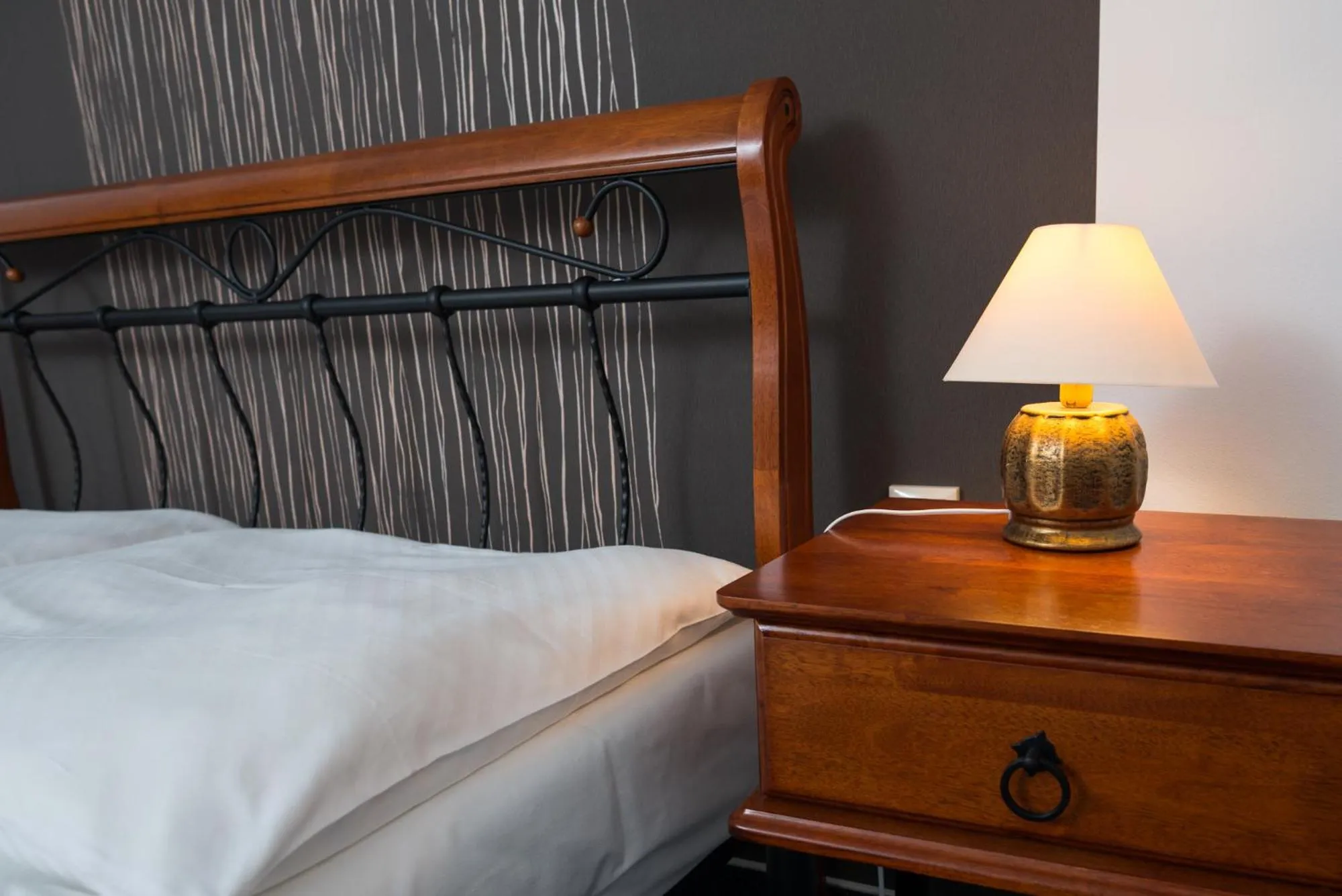 Decorative detail, Bed in Hotel Diana