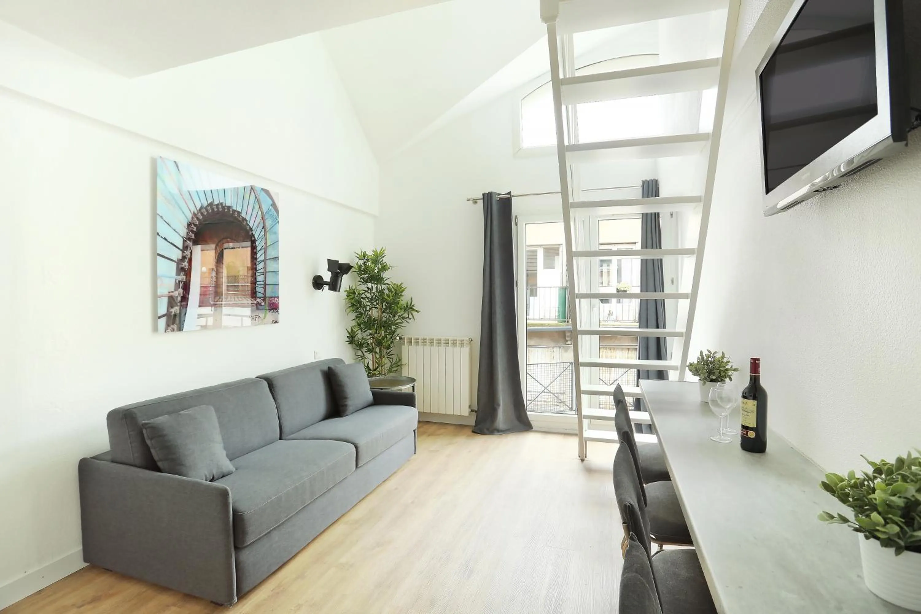 Living room in Les Lilas Serviced Apartments