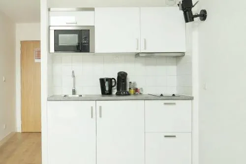 Kitchen or kitchenette in Les Lilas Serviced Apartments