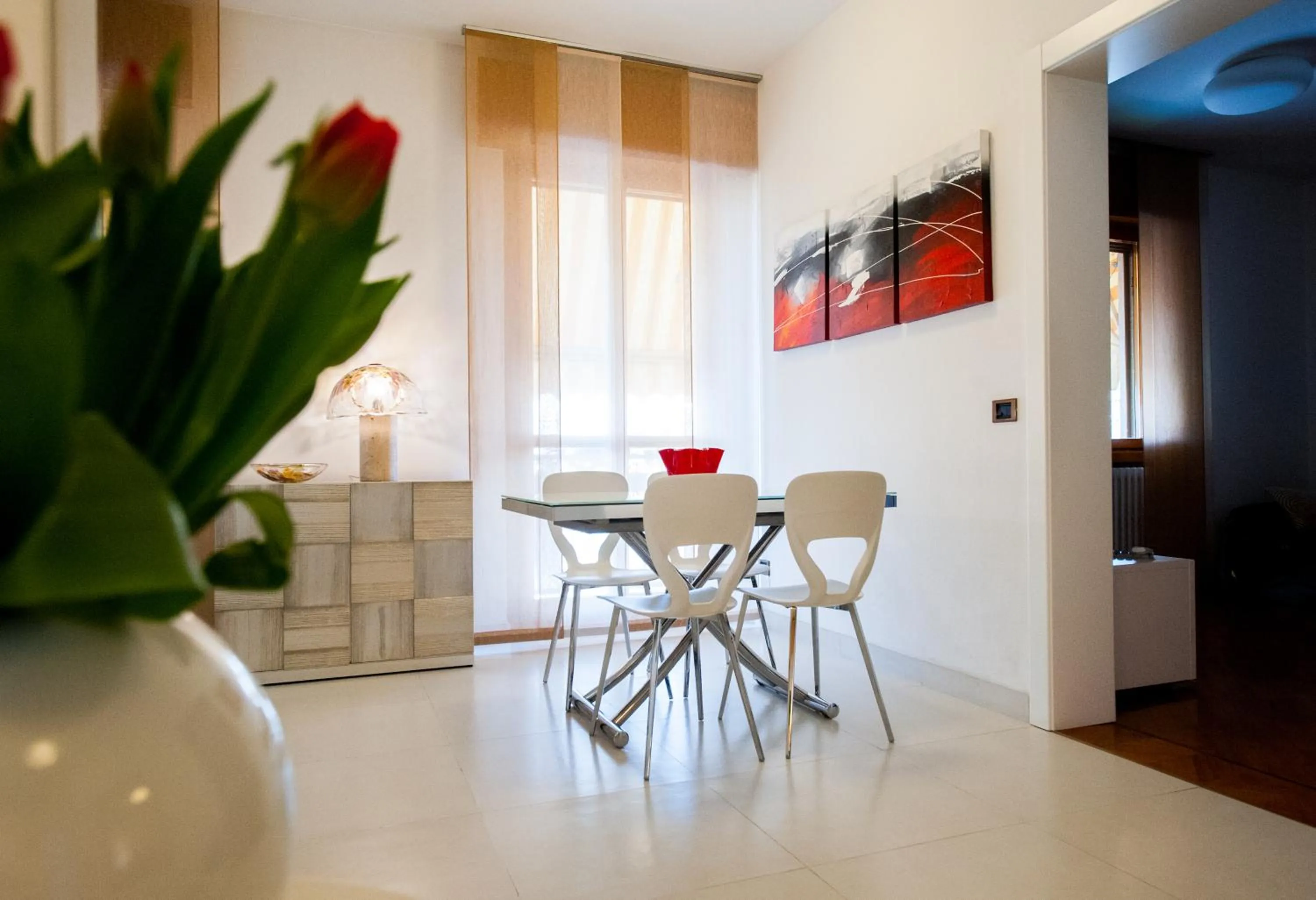 Lobby or reception in Daniela B&B Fiera