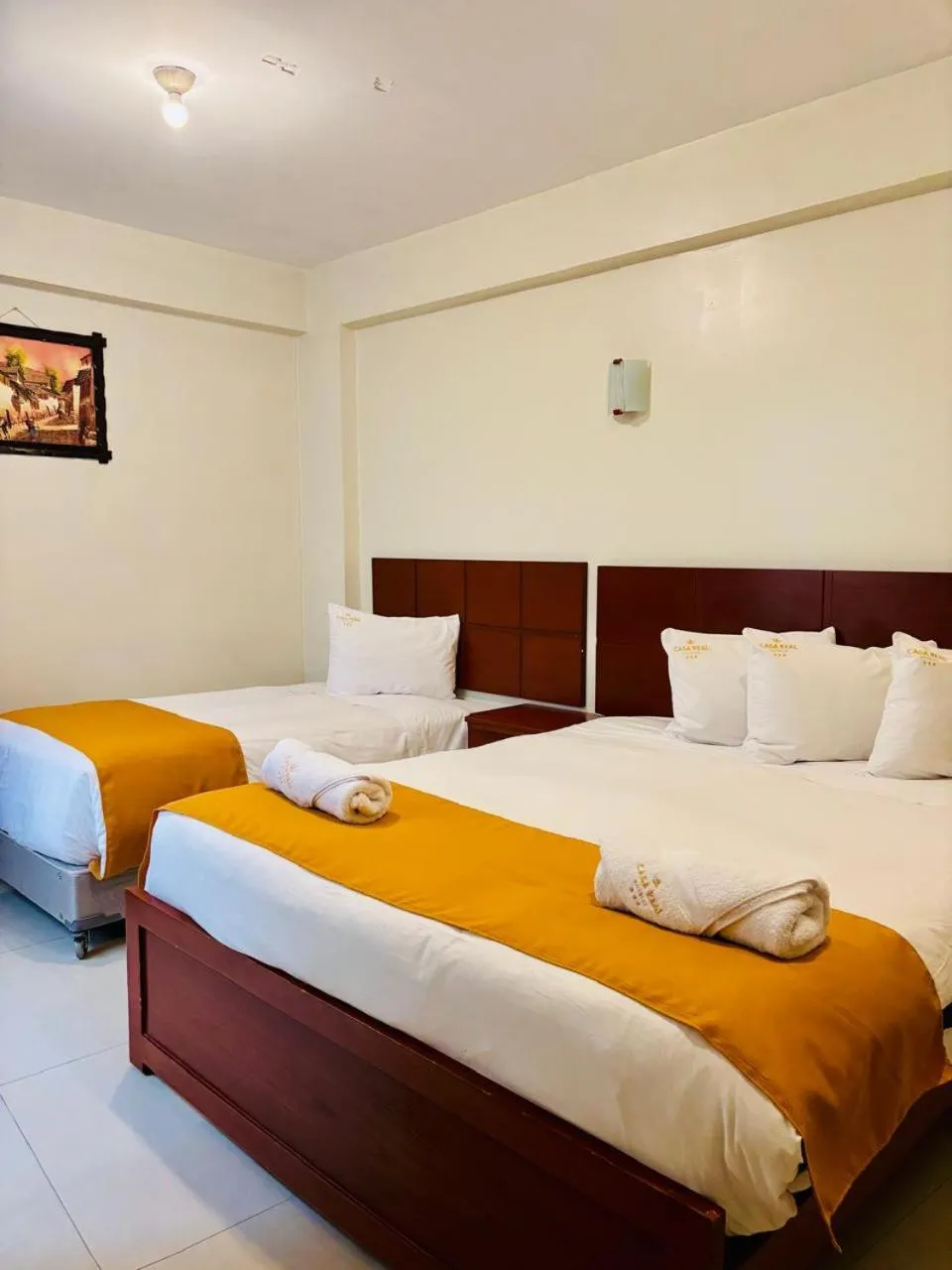 Bed in Aqua Hotel Cusco