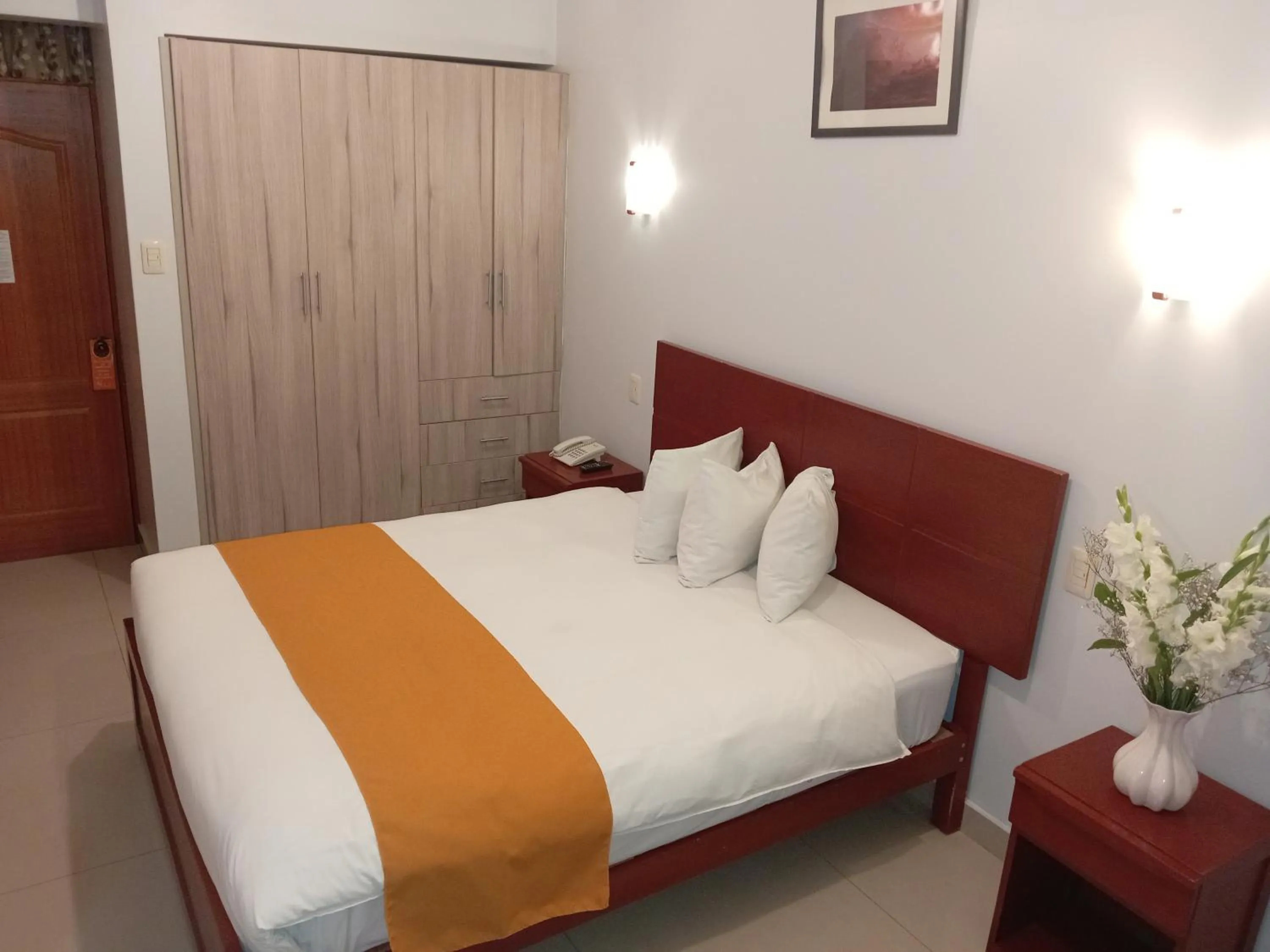 Bed in Aqua Hotel Cusco