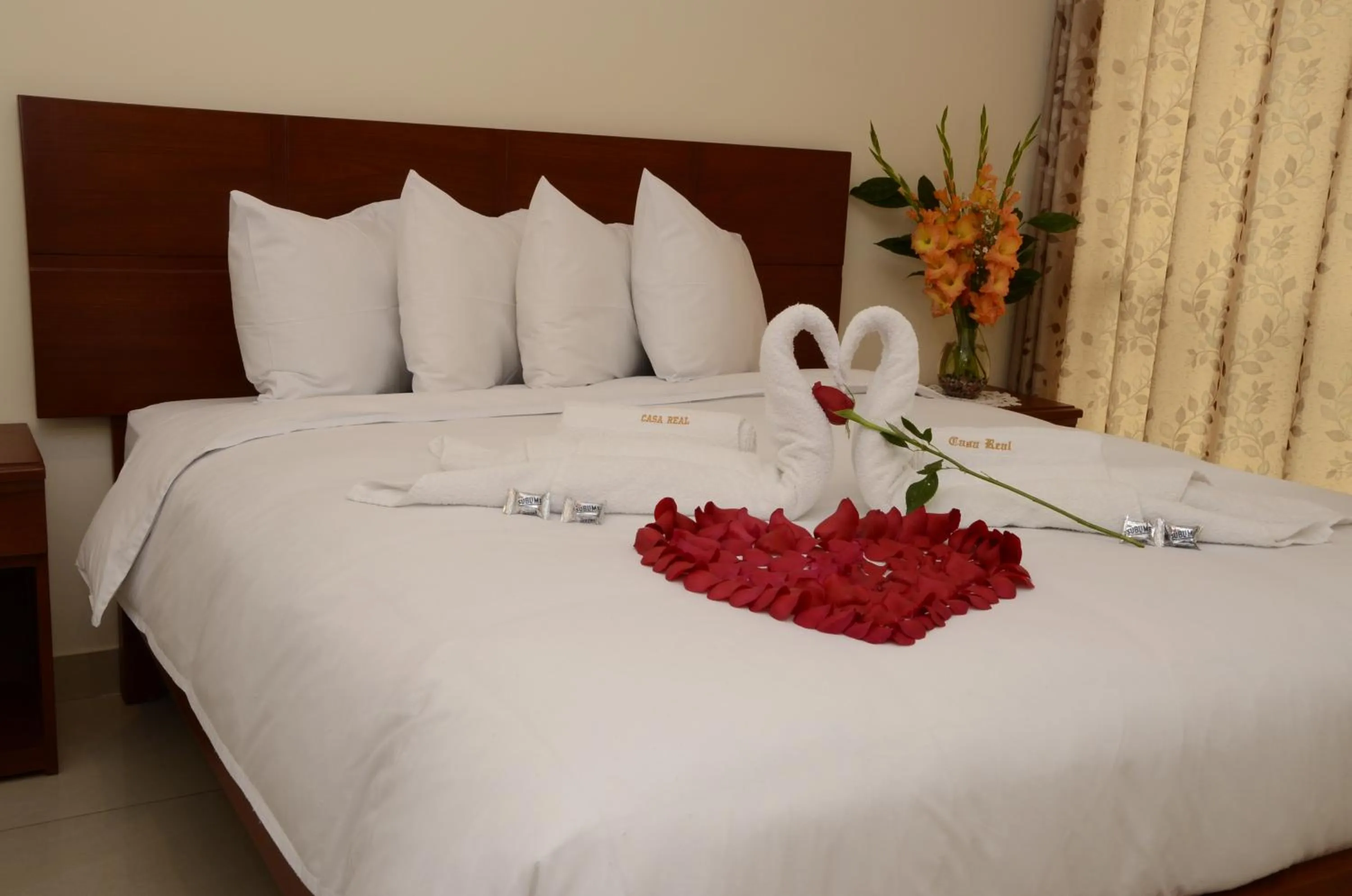 Bed in Aqua Hotel Cusco