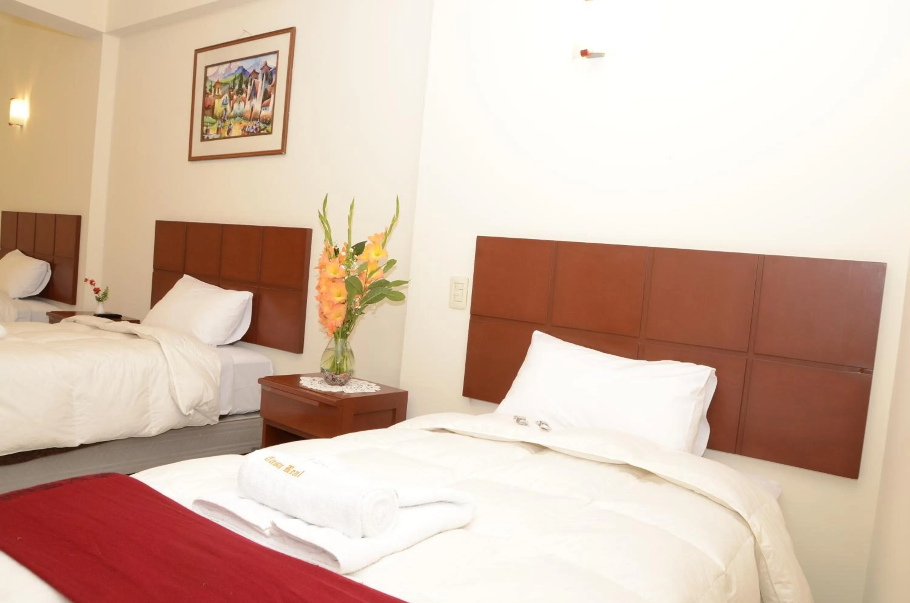 Bed in Aqua Hotel Cusco