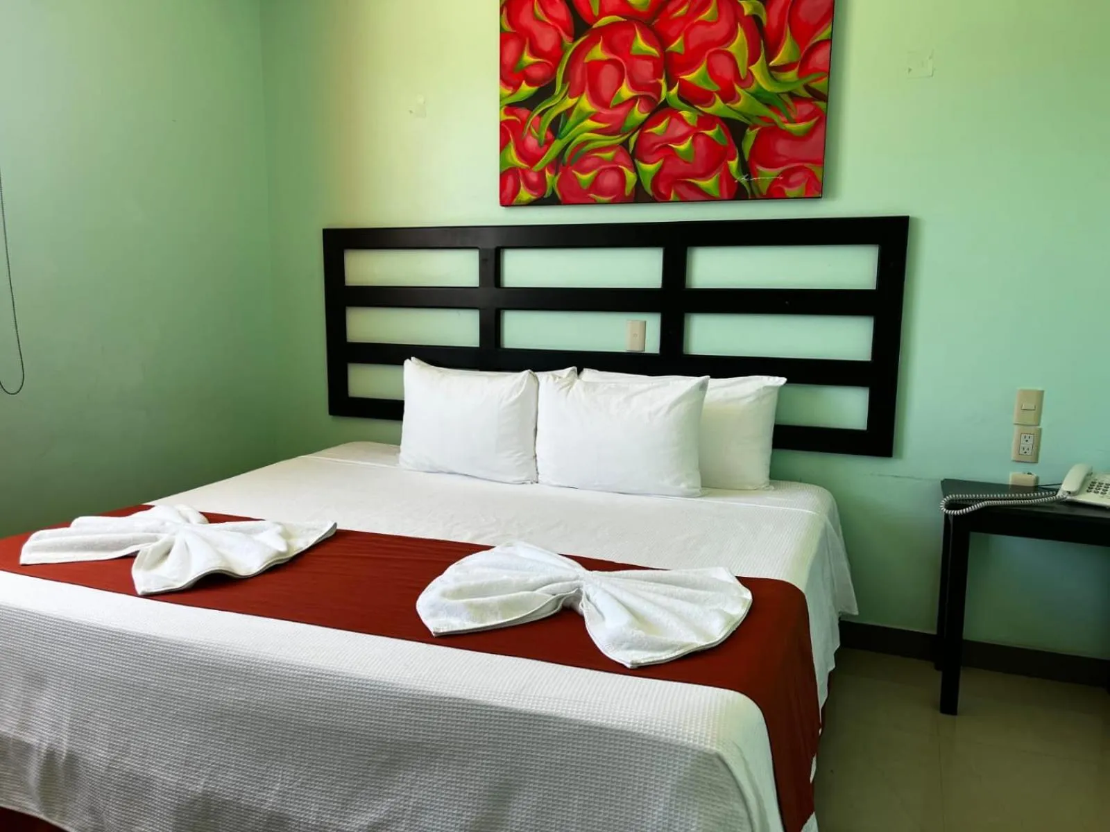 Bed in Hotel Castillo Del Rey