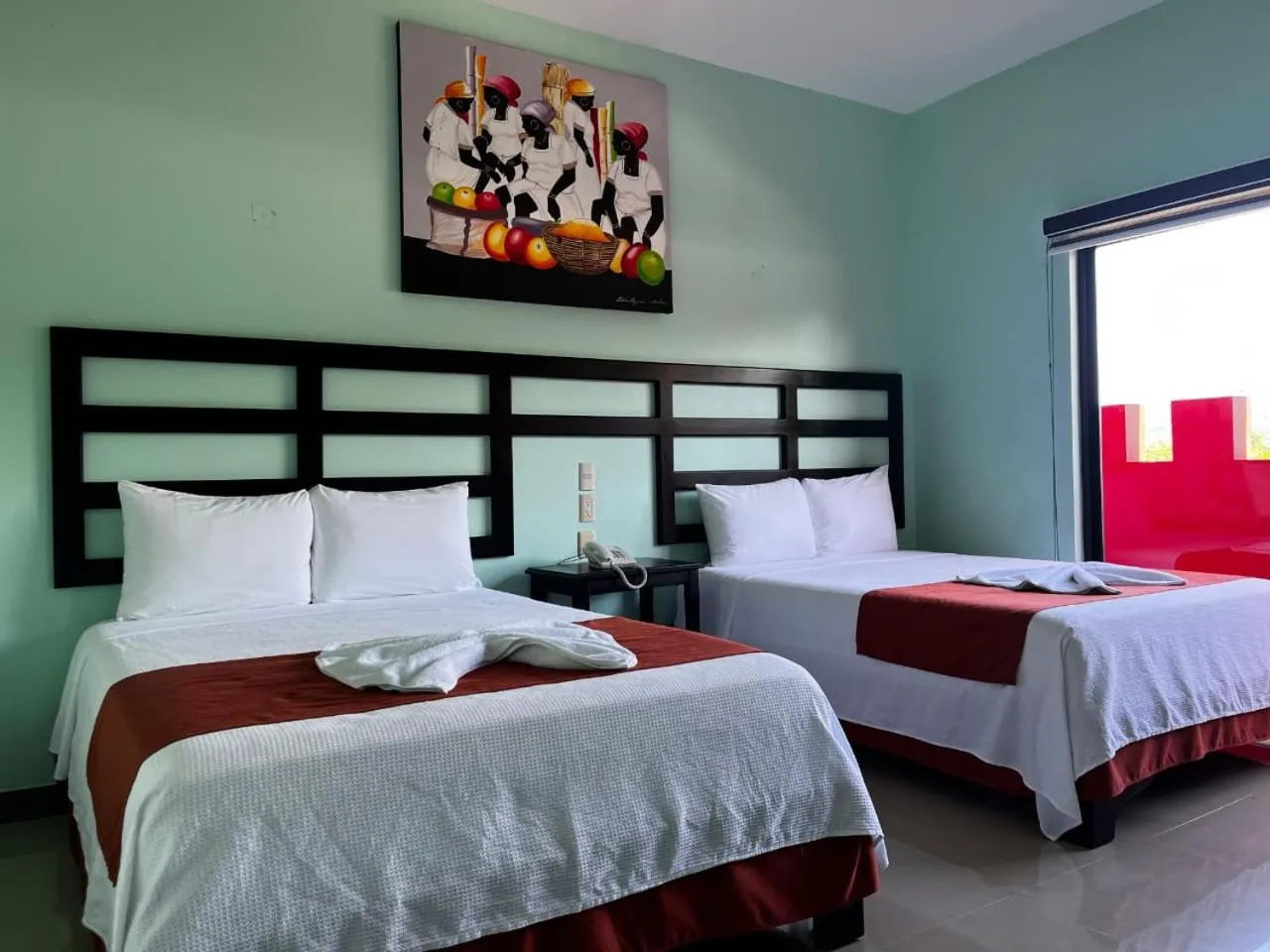 Bed in Hotel Castillo Del Rey