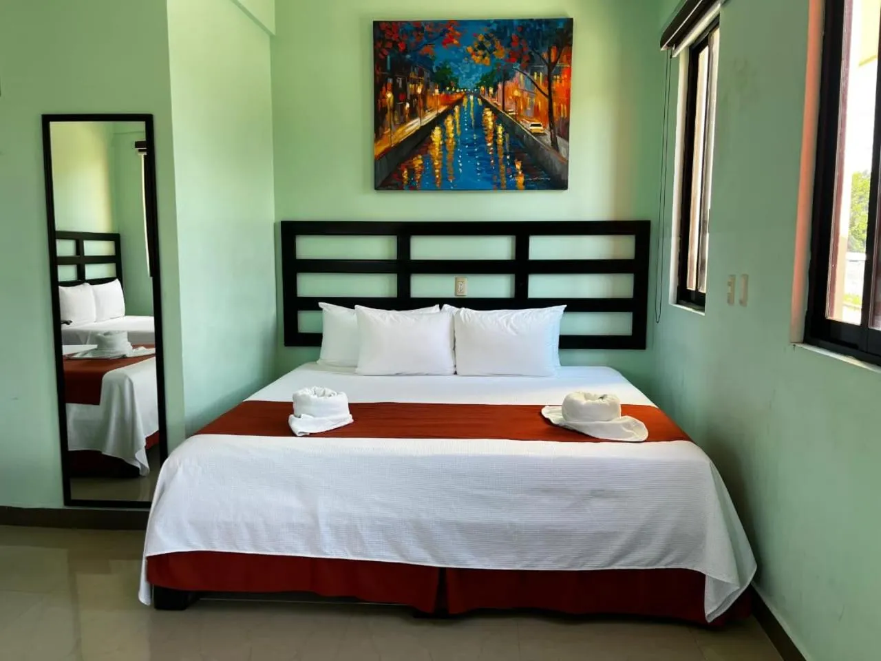 Bed in Hotel Castillo Del Rey