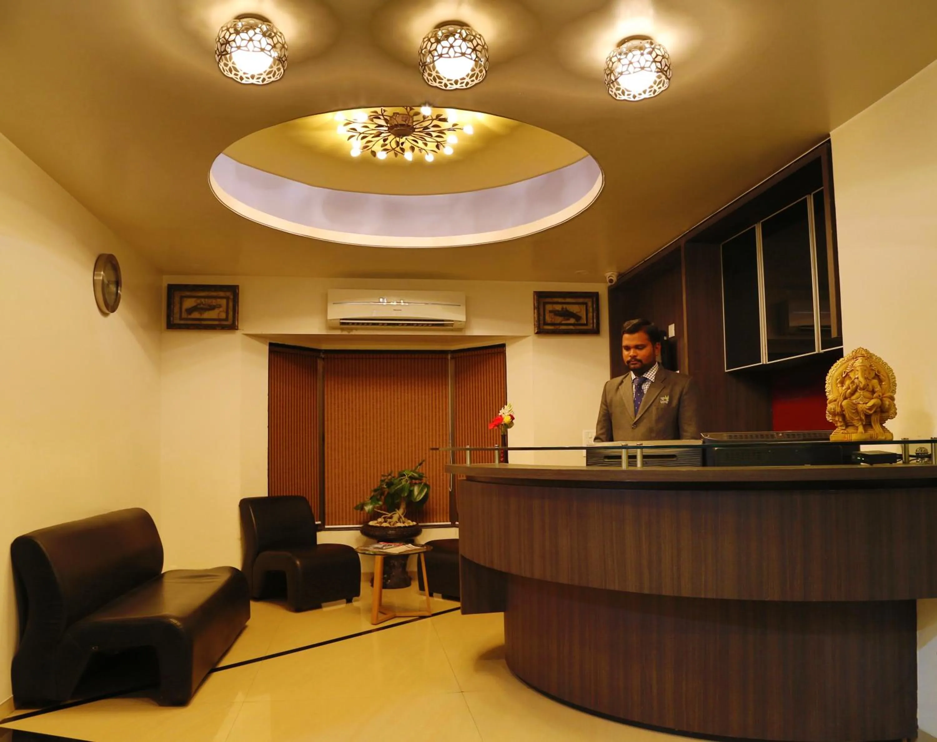 Lobby or reception in Hotel The Leaf