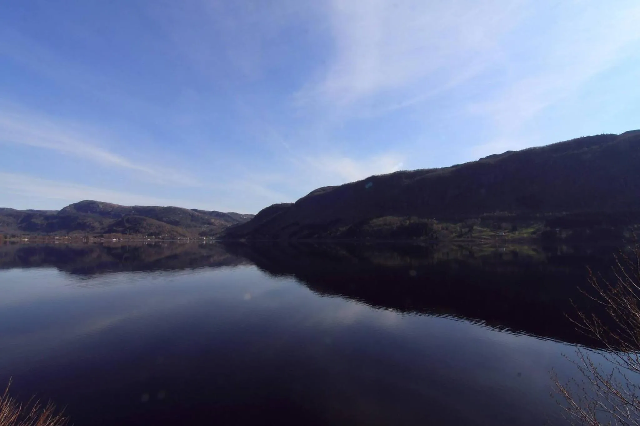 Lake view in Egenes Camping