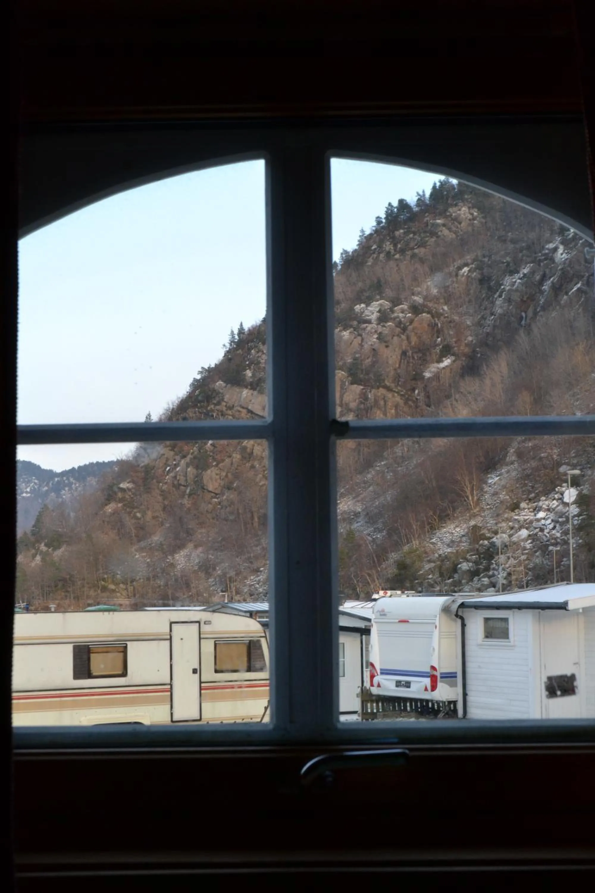 Mountain view in Egenes Camping