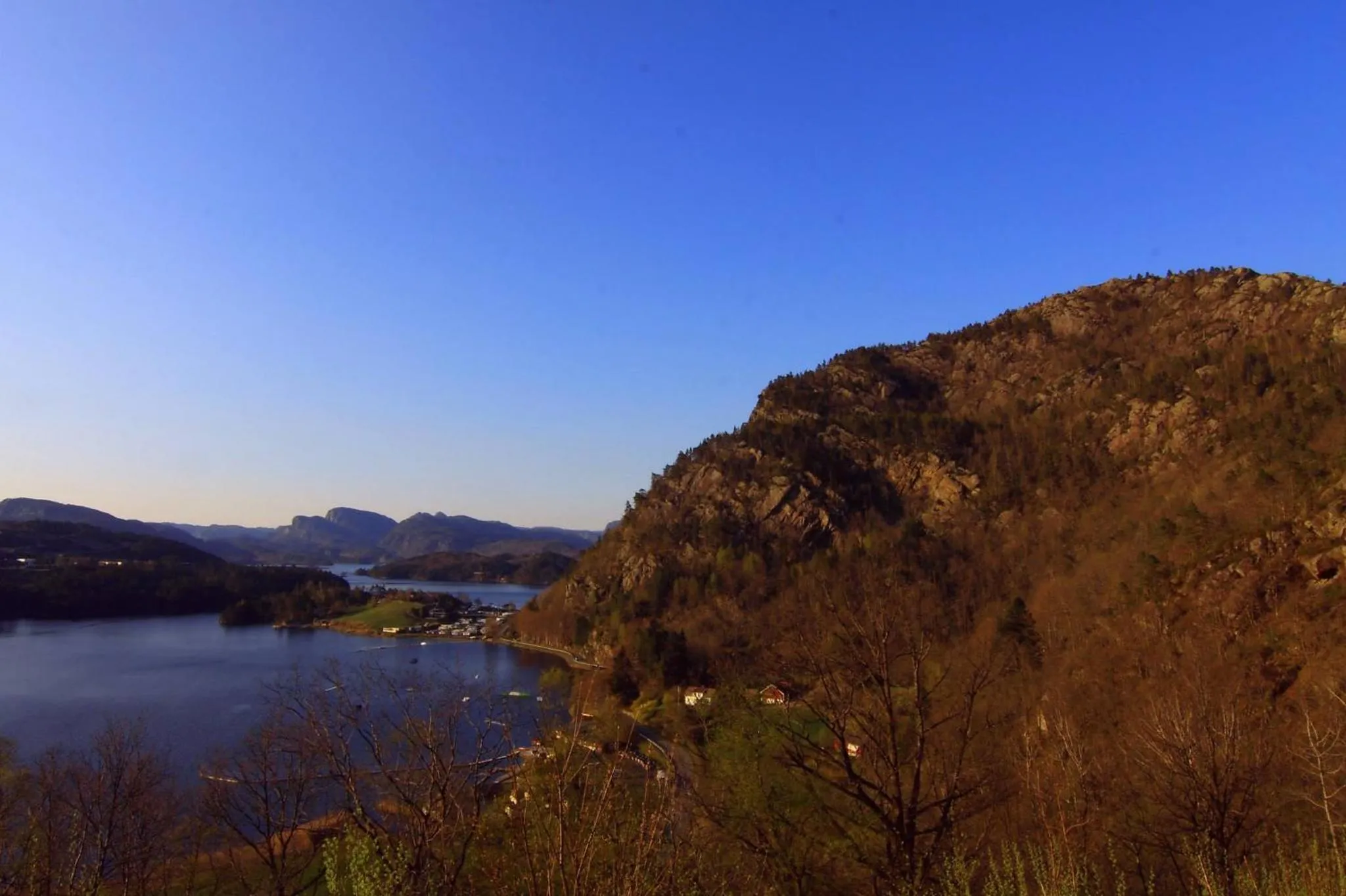 Mountain view in Egenes Camping