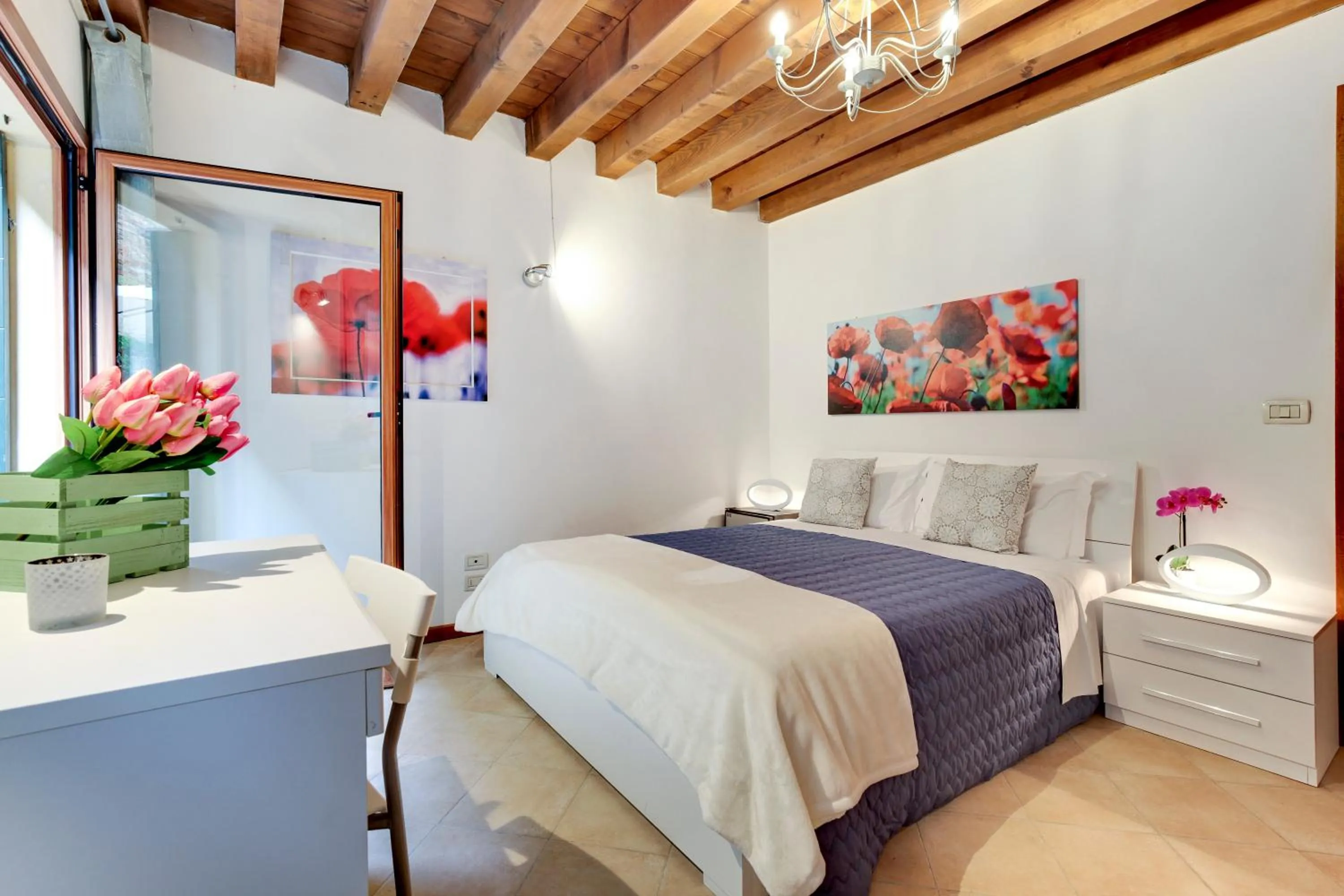 Bedroom, Bed in Cannaregio - Venice Style Apartments