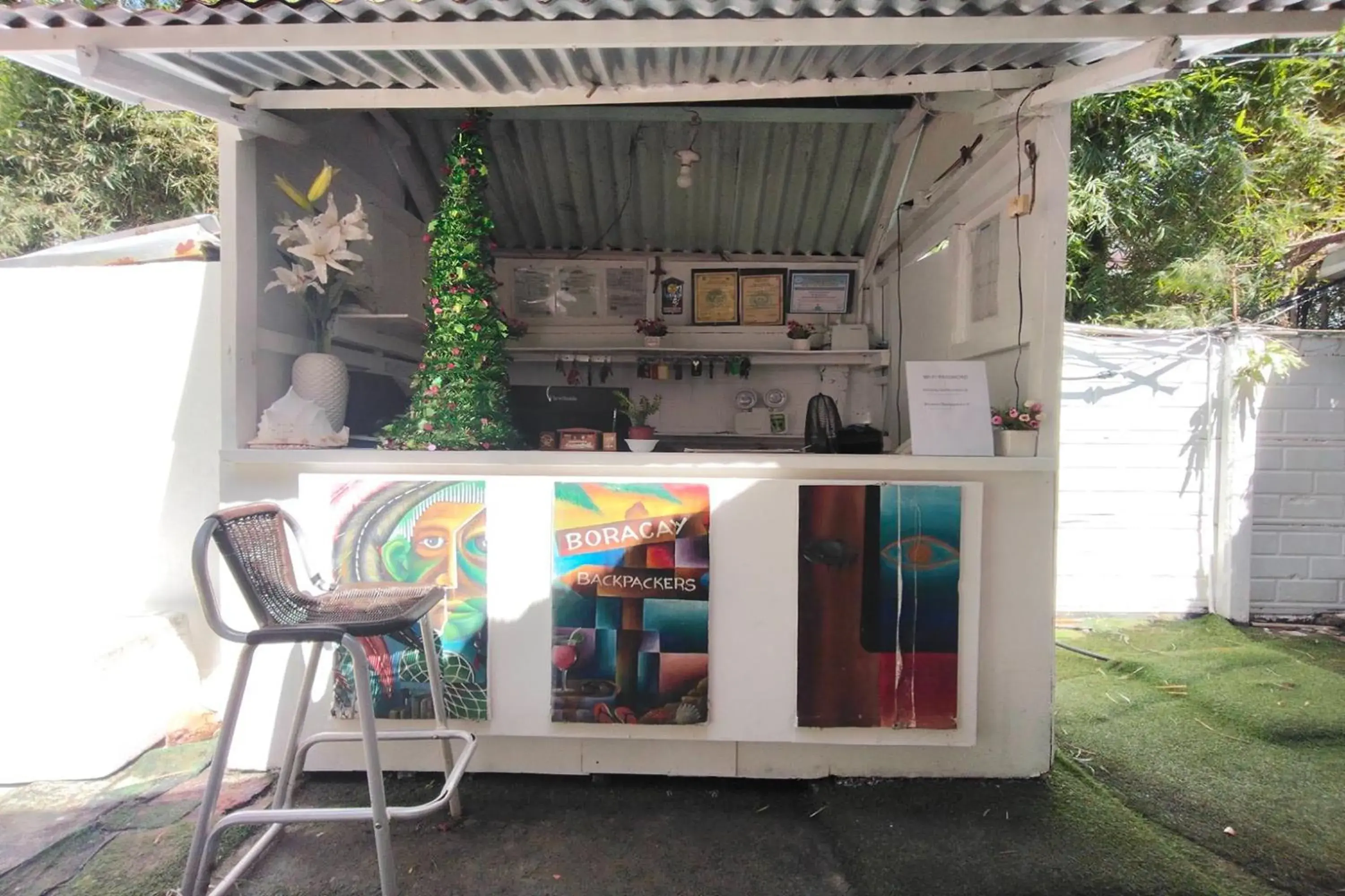 Lobby or reception in Boracay Backpackers Lobby or reception in Boracay Backpackers