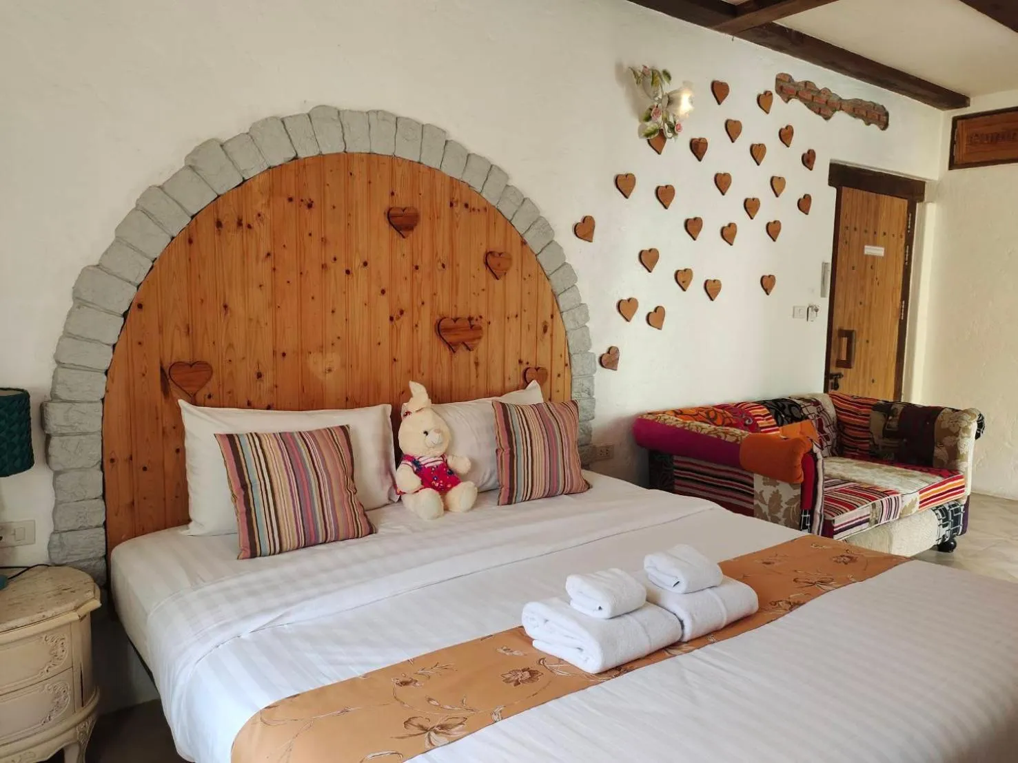 Bed in Swiss Hotel Pattaya