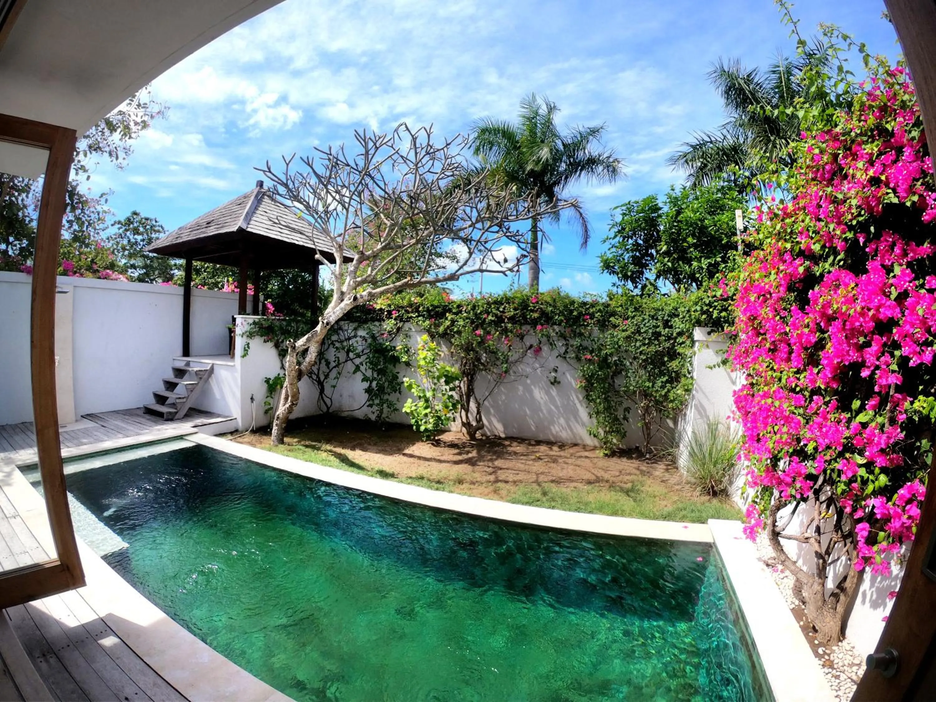 Pool view in Kokomo Resort Gili Gede