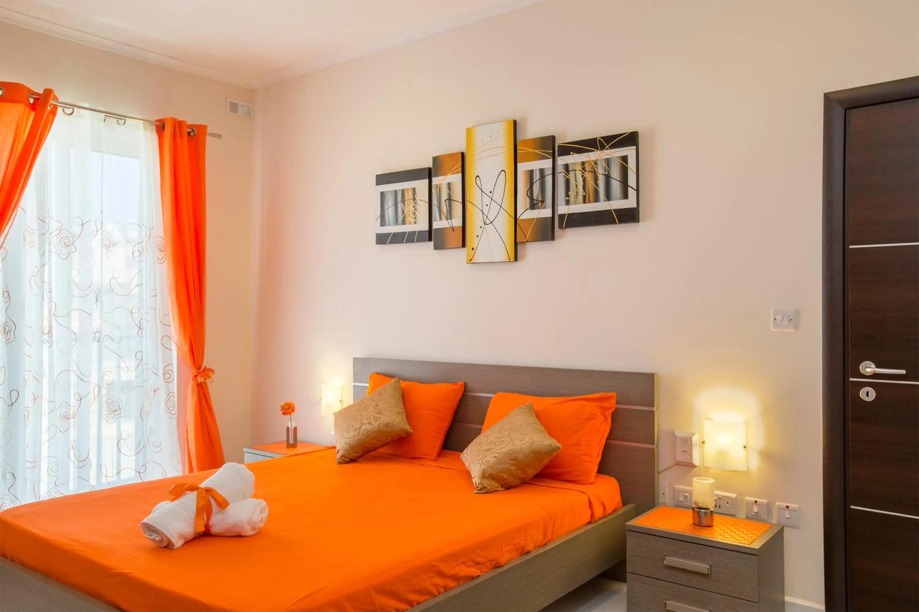 Bedroom, Bed in Marsascala 2 Bedroom Apartment close to Beach! HPI 6768