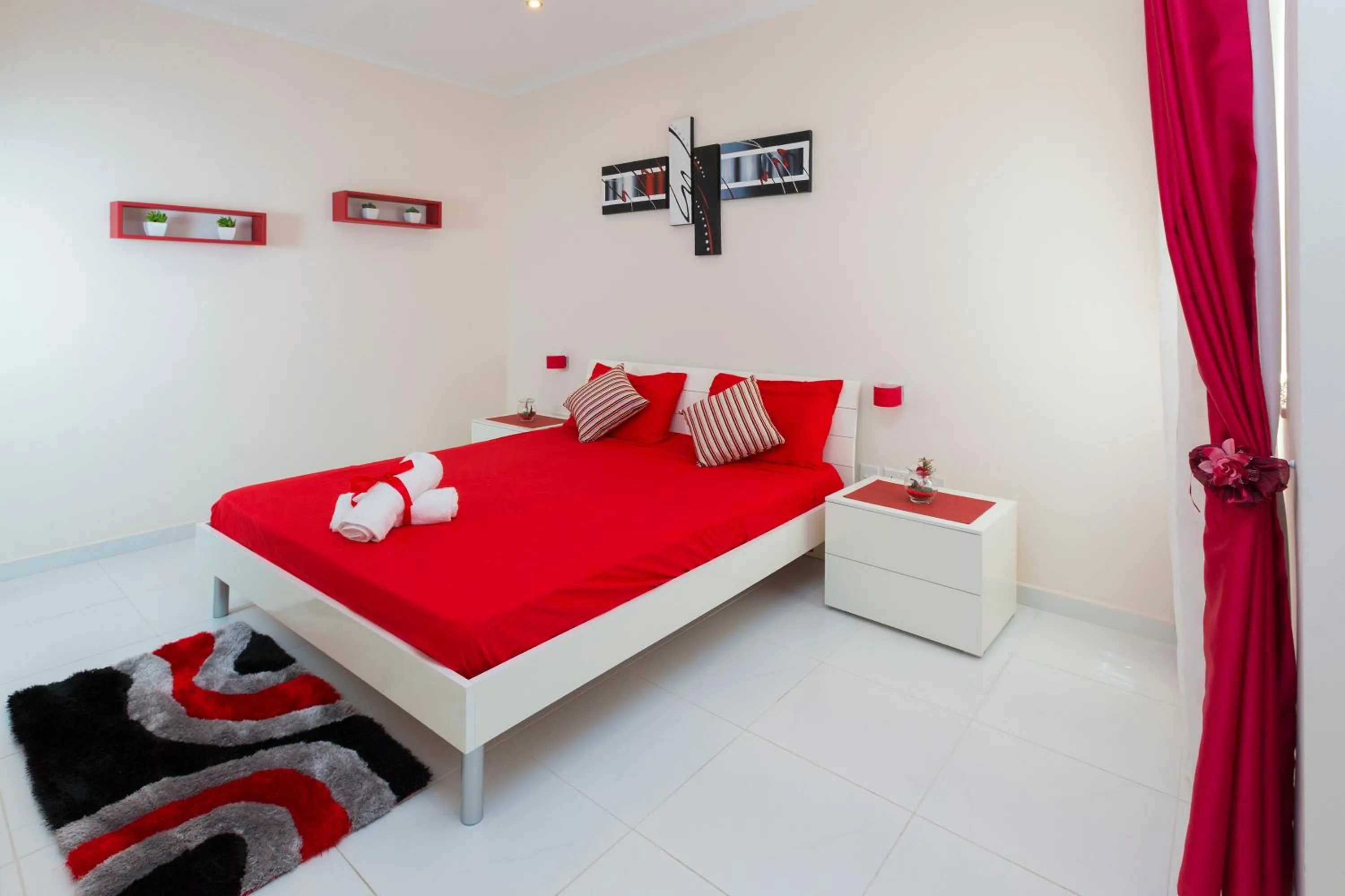 Bedroom, Bed in Marsascala 2 Bedroom Apartment close to Beach! HPI 6768