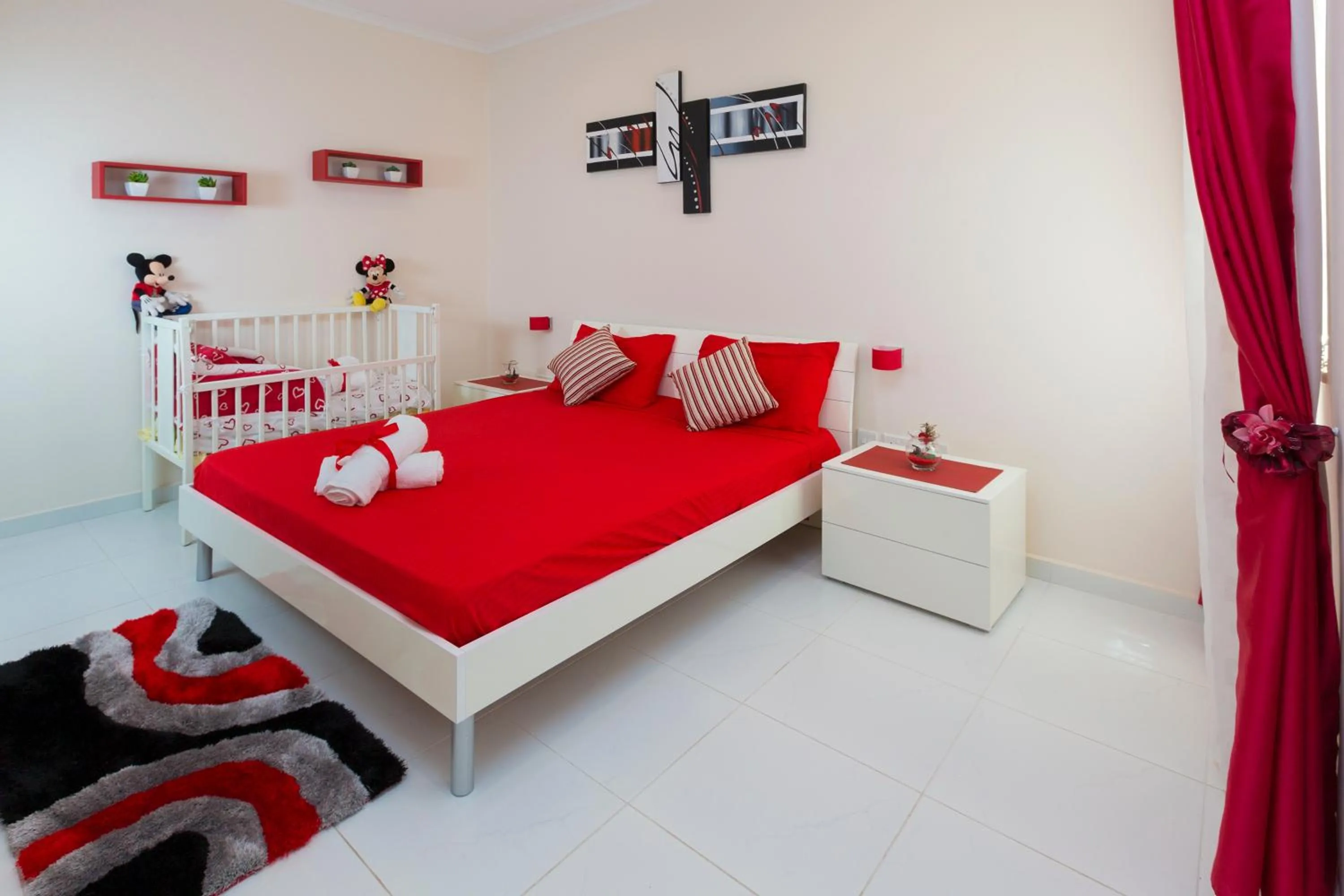 Bedroom, Bed in Marsascala 2 Bedroom Apartment close to Beach! HPI 6768
