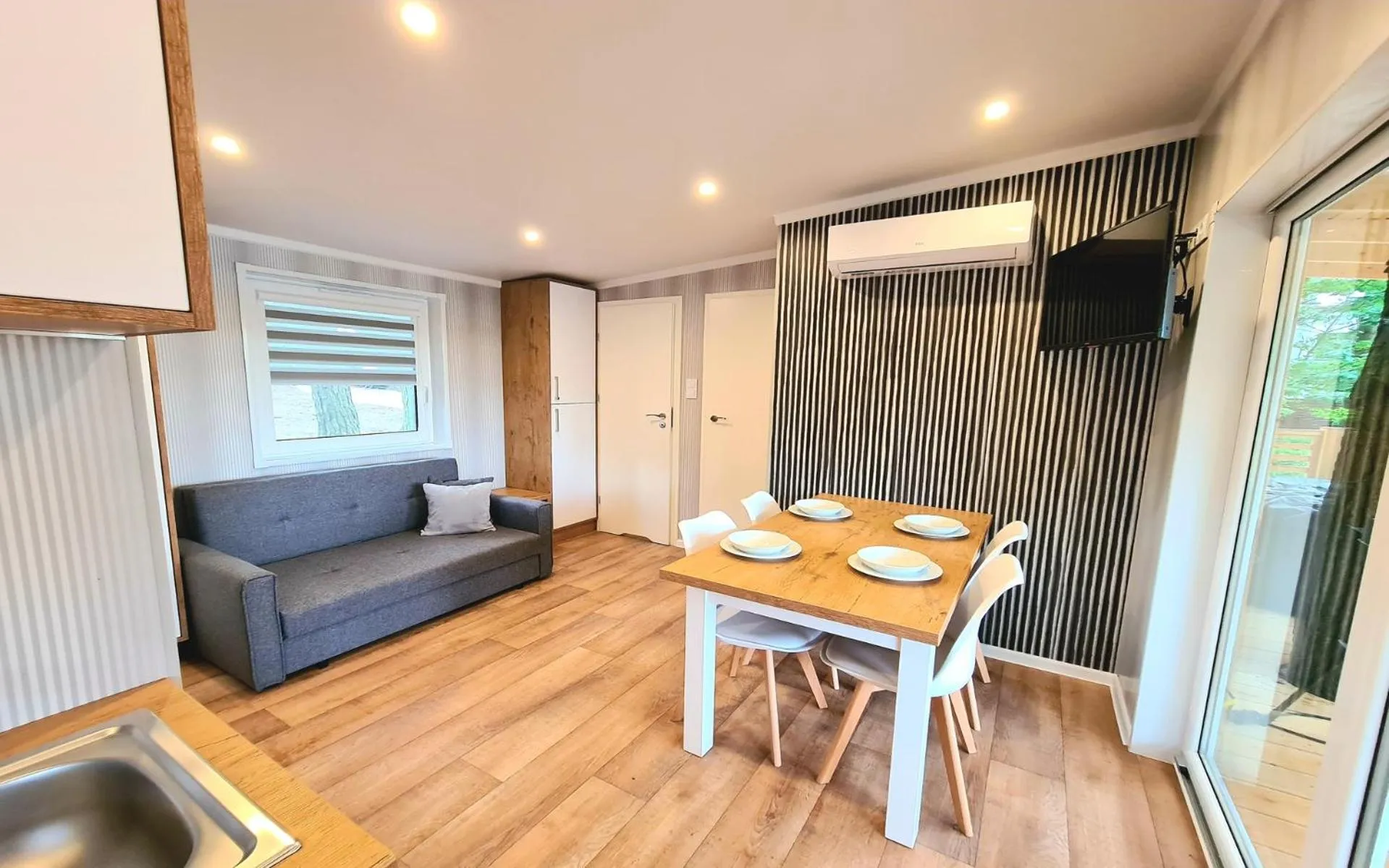 Kitchen or kitchenette in Hotel Tajty