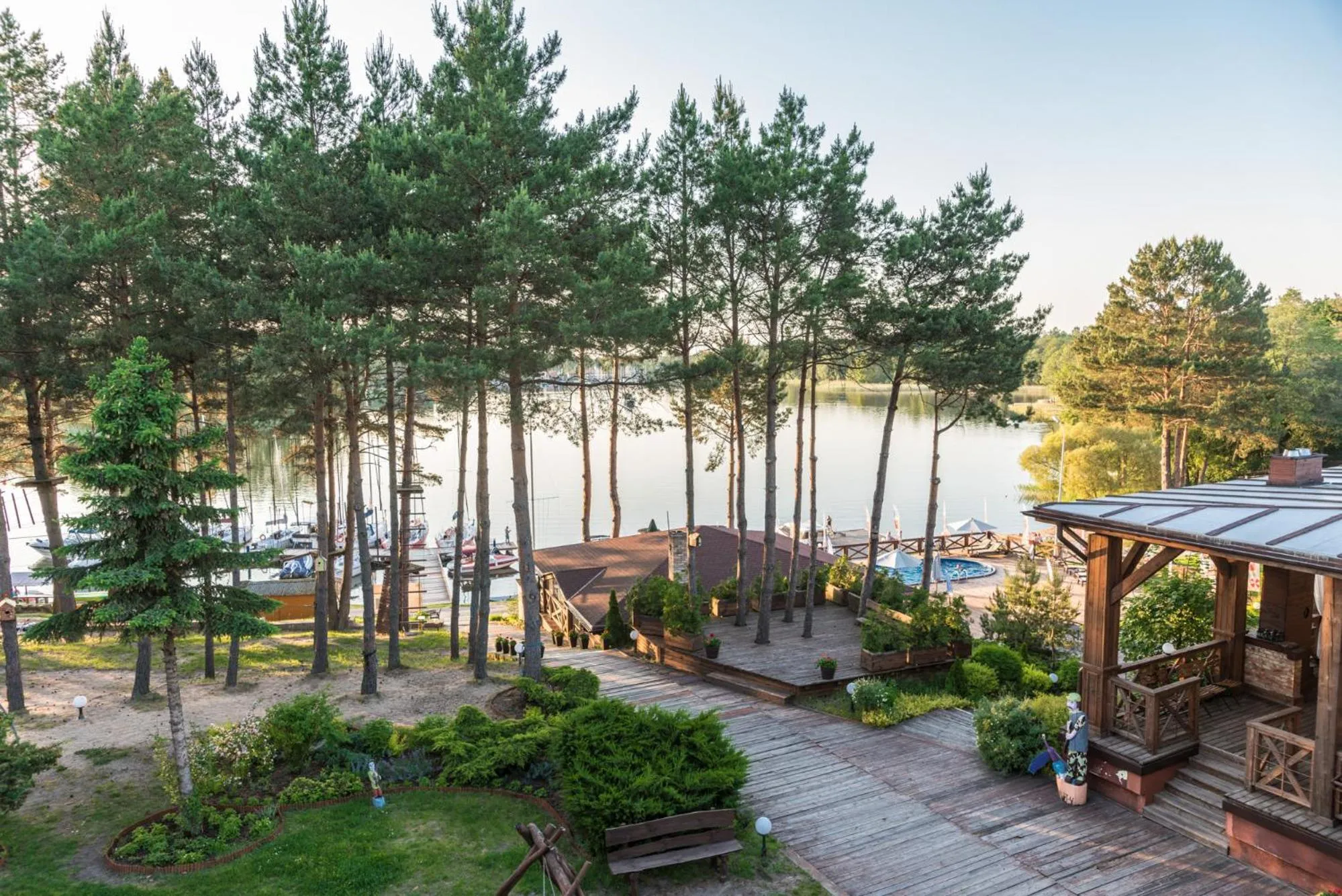 Garden view in Hotel Tajty