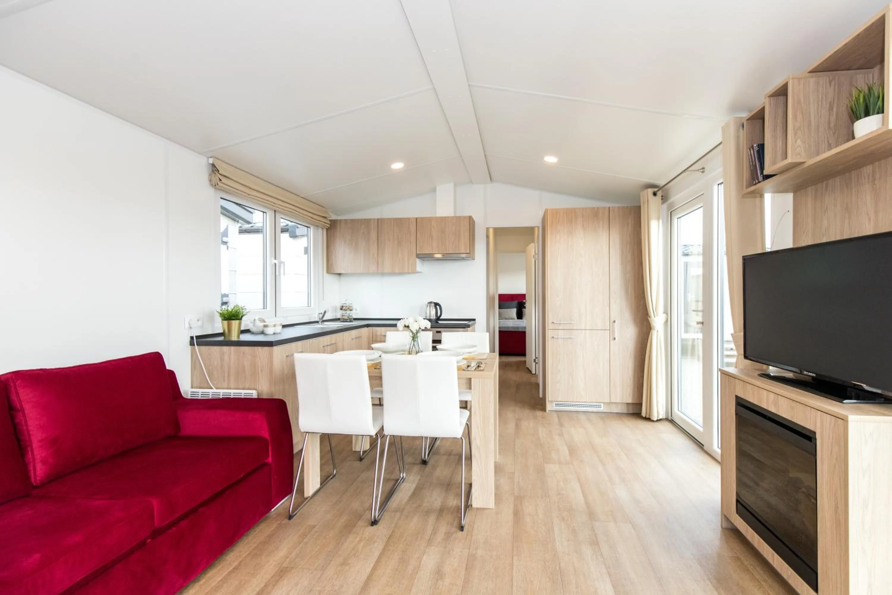 Kitchen or kitchenette in Hotel Tajty