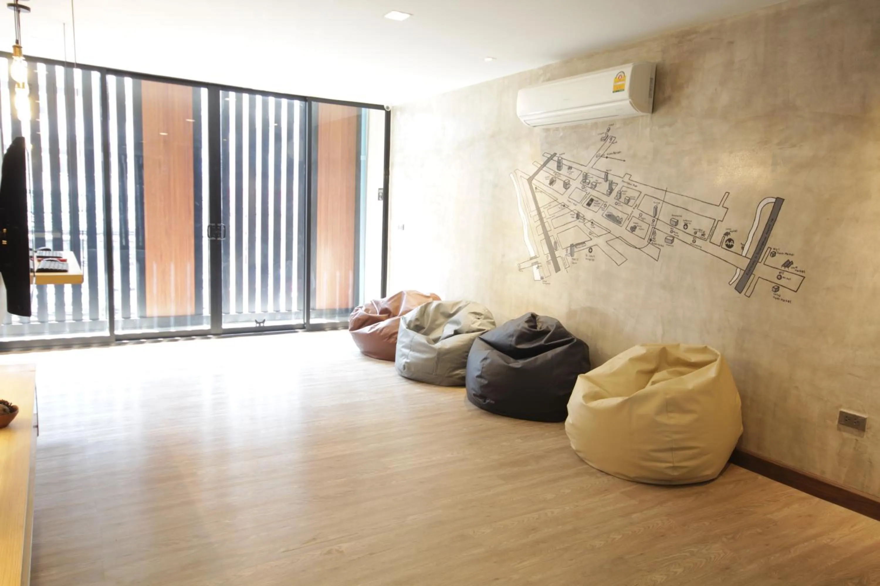 Living room in Cazz Hostel