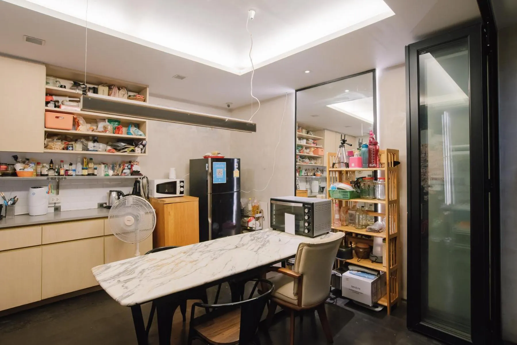 kitchen in Cazz Hostel